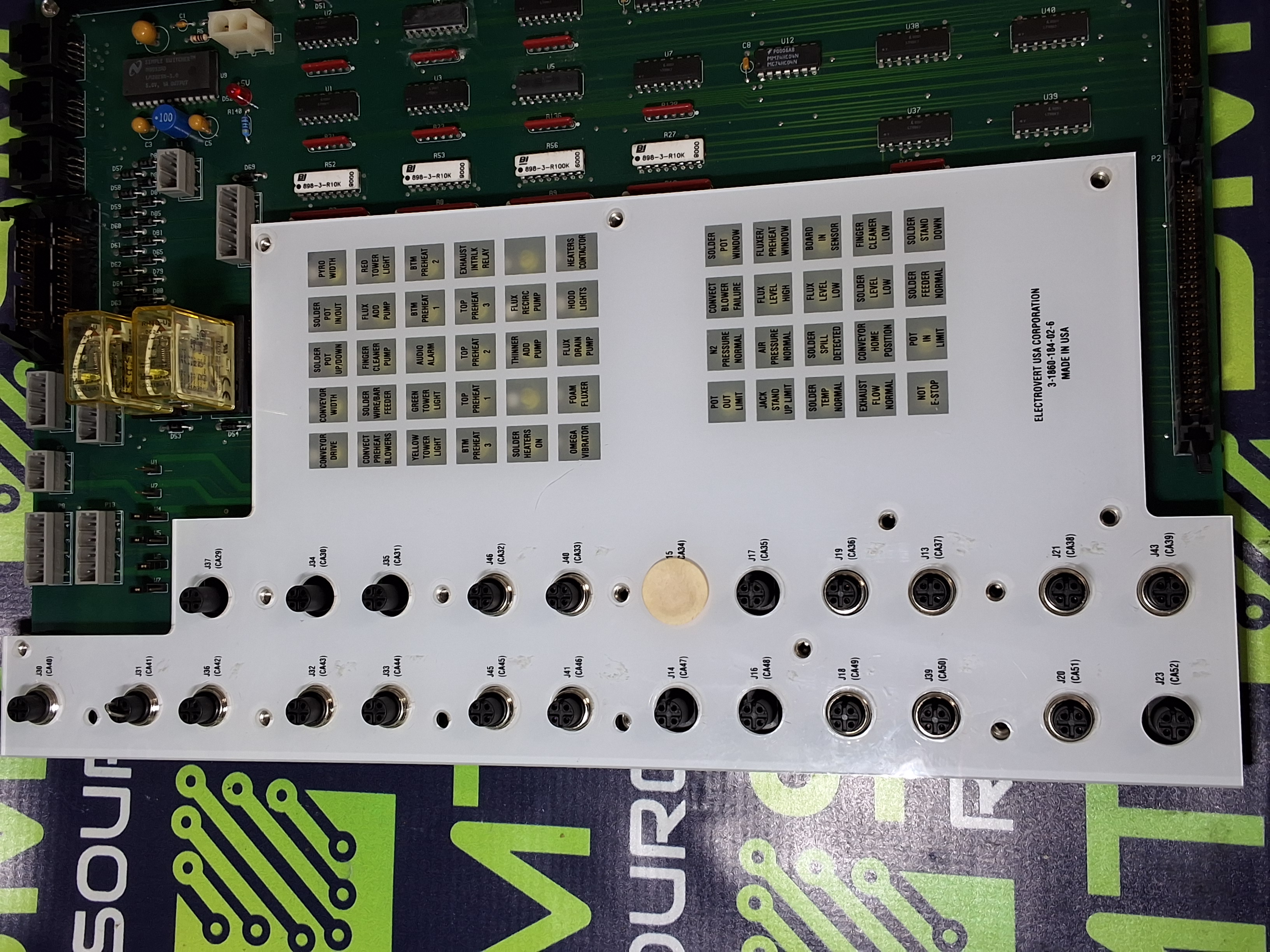 Used ELECTROVERT I/O INTERFACE BOARD