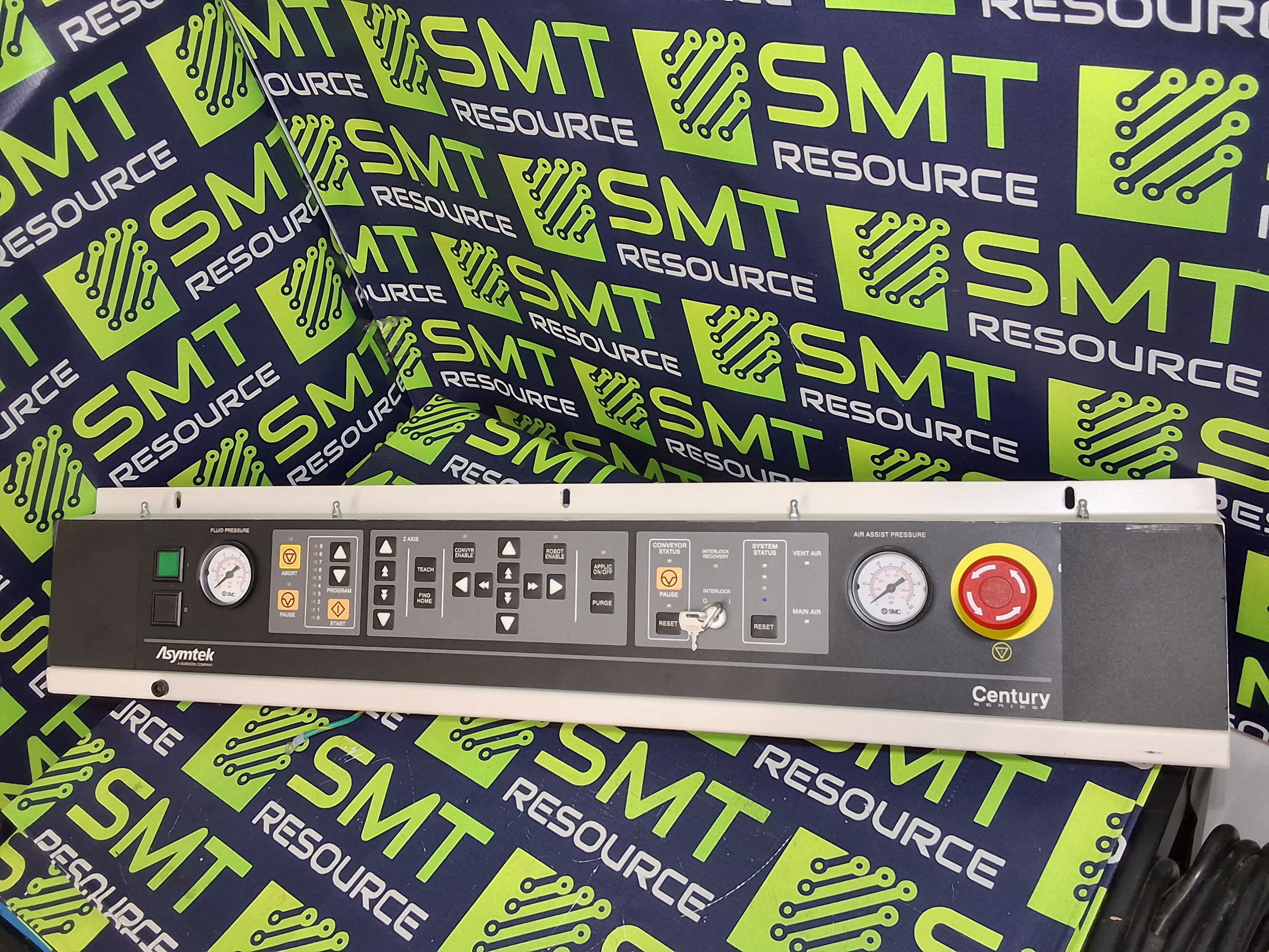 Used ASYMTEK C-708 AICE AUTOMATED FLUID DISPENSING PLACEMENT INTERFACE PANEL 02-2104-00