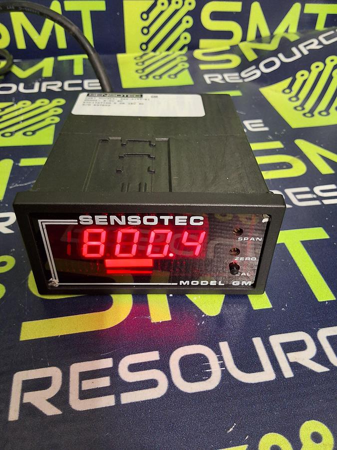 Used SENSOTEC 060-3147-01 PANEL METER / SENSOR CONTROLLER 0-5VDC