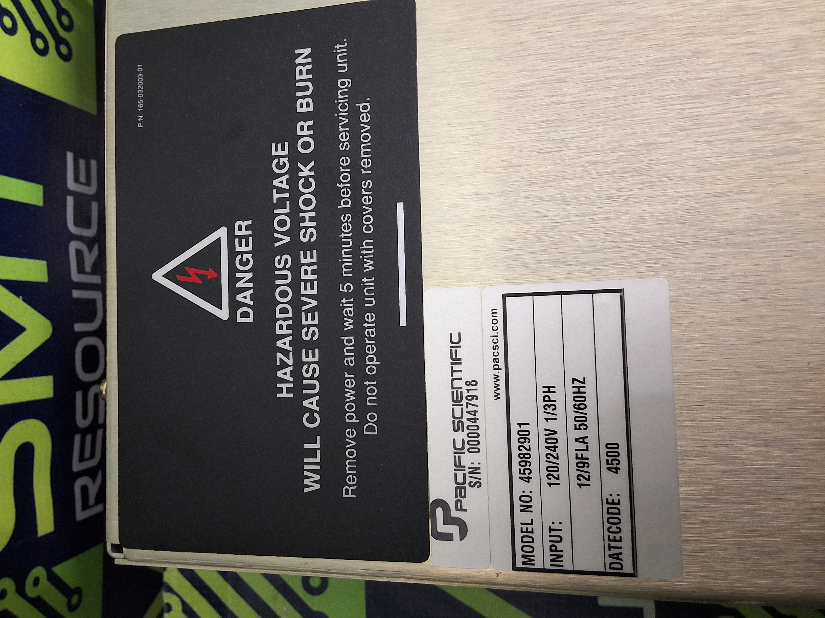 Used PACIFIC SCIENTIFIC SC903 SERVO DRIVE 45982901 PN: 165-032003-01