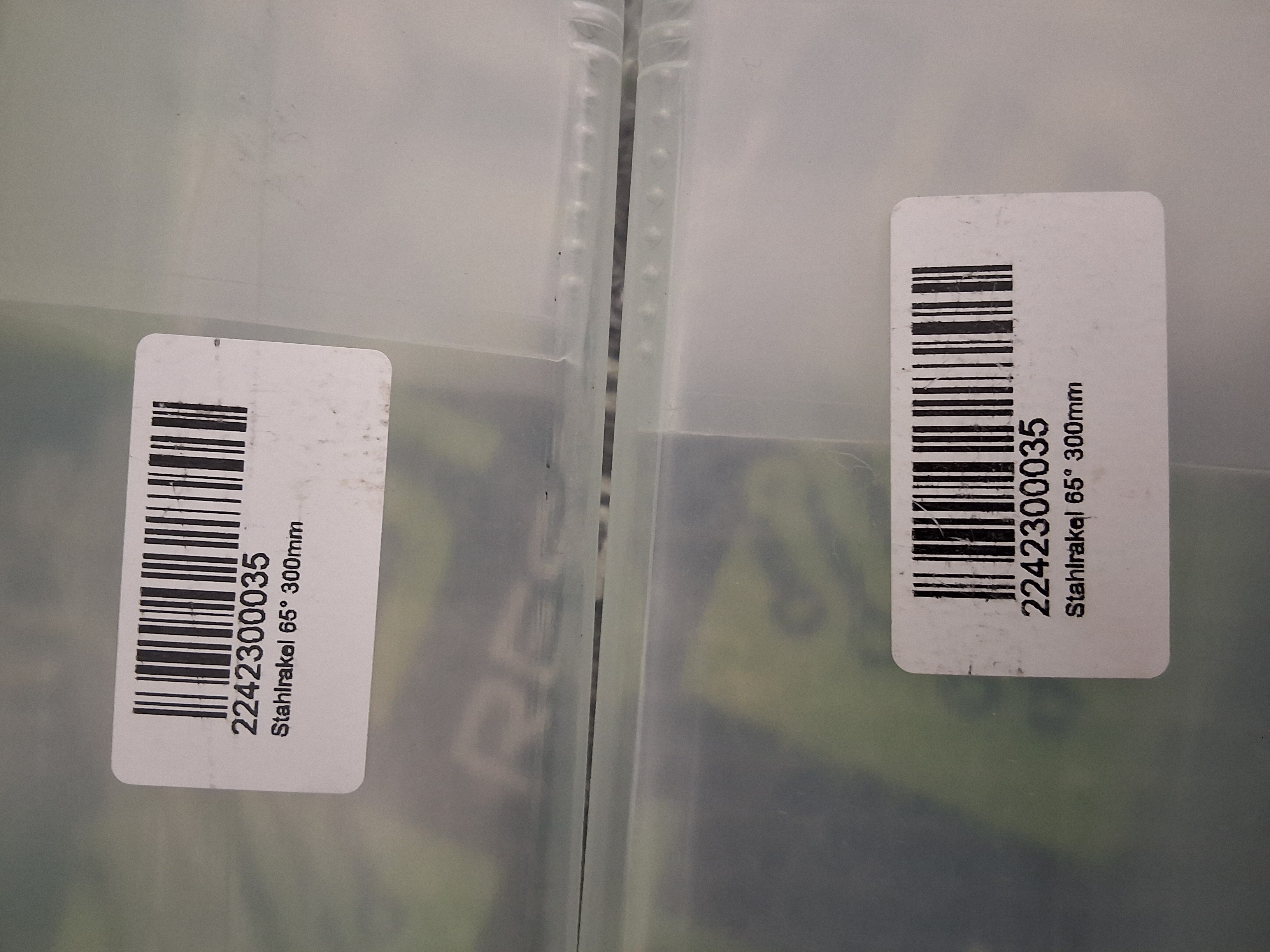 EKRA 65° 300mm METAL SQUEEGEE SET 2242300035 - LOT OF 2 - BRAND NEW