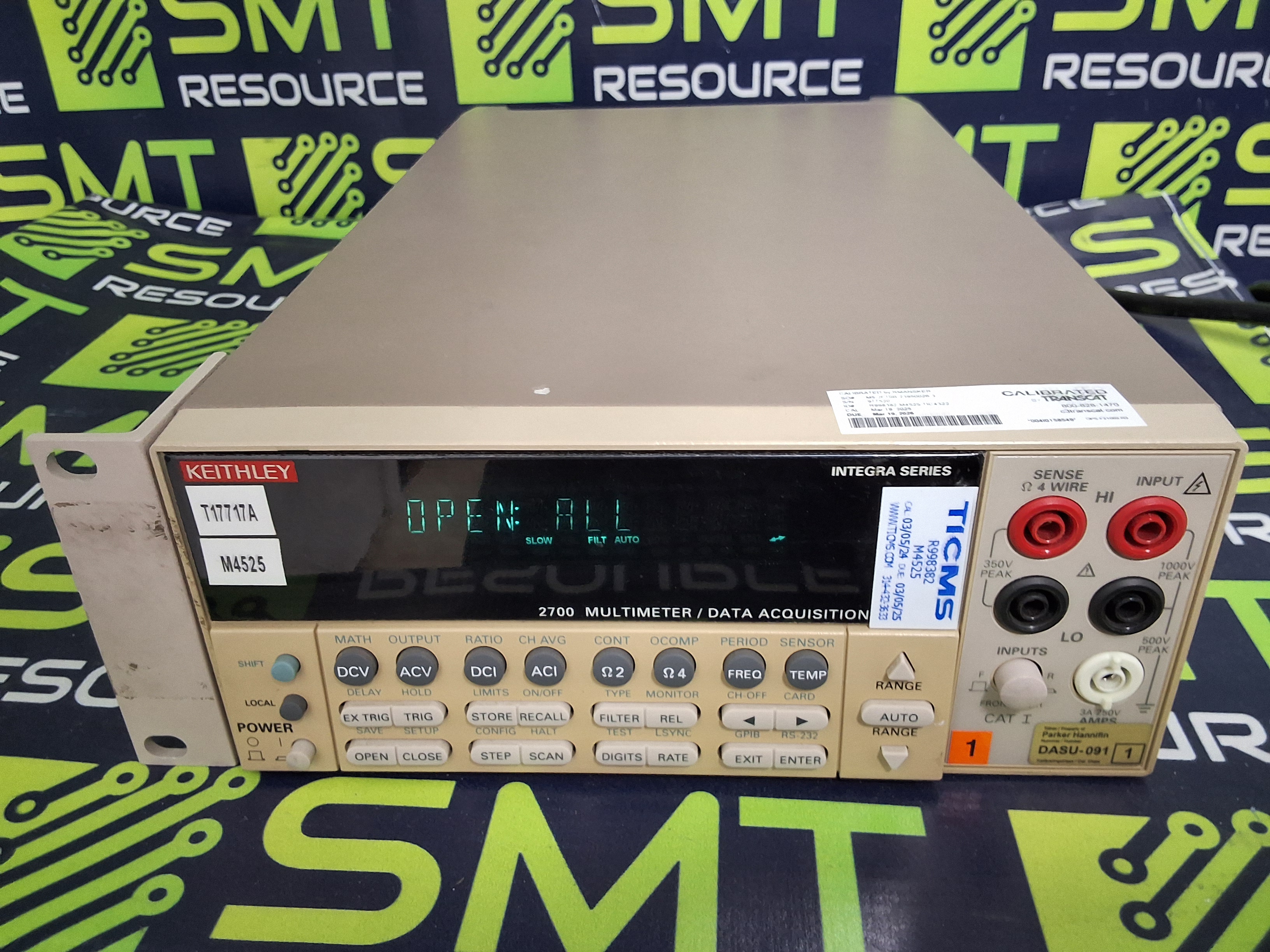 Used KEITHLEY 2700 DIGITAL MULTIMETER / DATA ACQUISITION SYSTEM