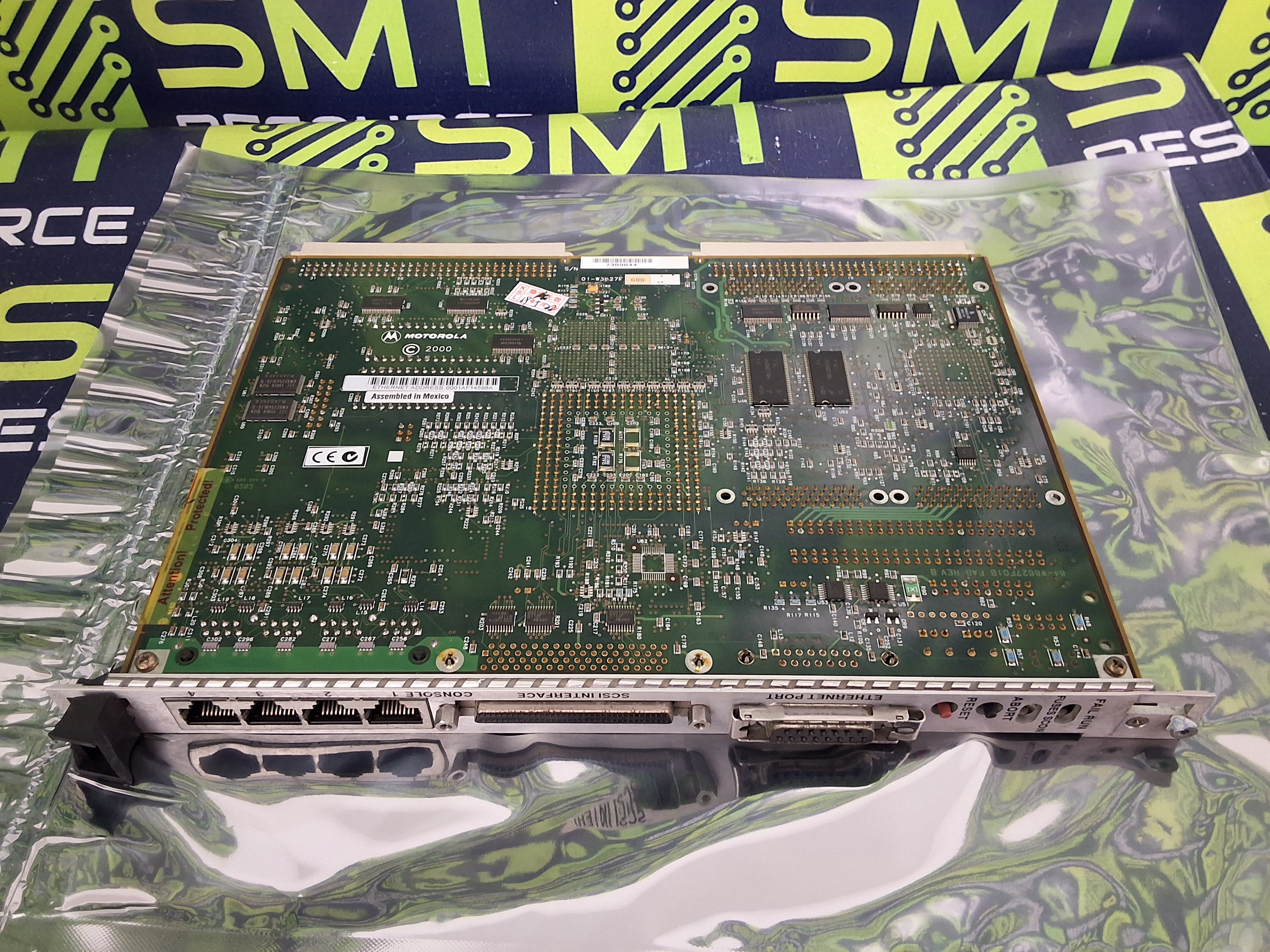 Used MOTOROLA 01-W3267F 68B VME CPU BOARD