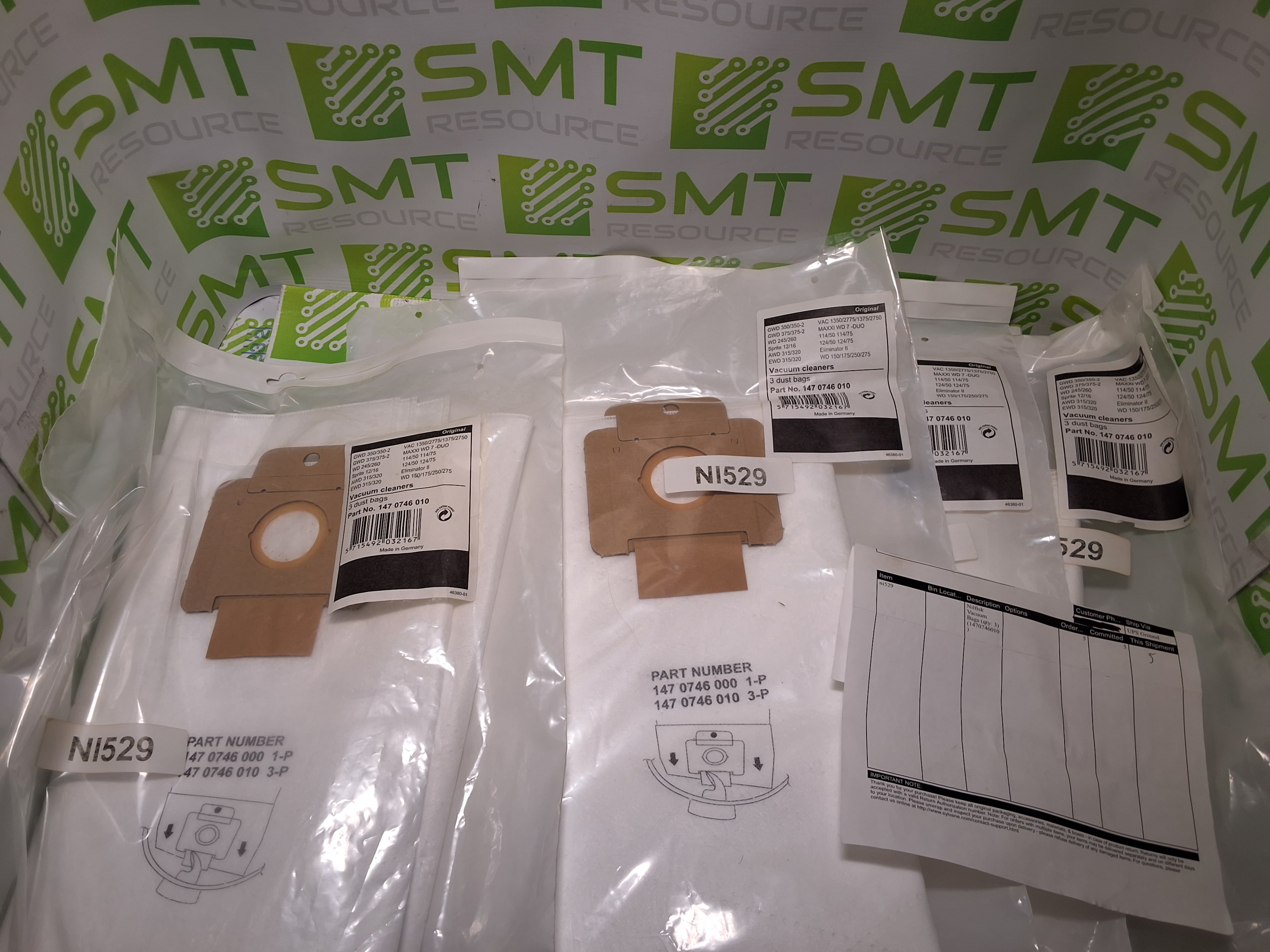 NILFISK 147 0746 010 WET/DRY VACUUM BAG 3 PACK - BRAND NEW