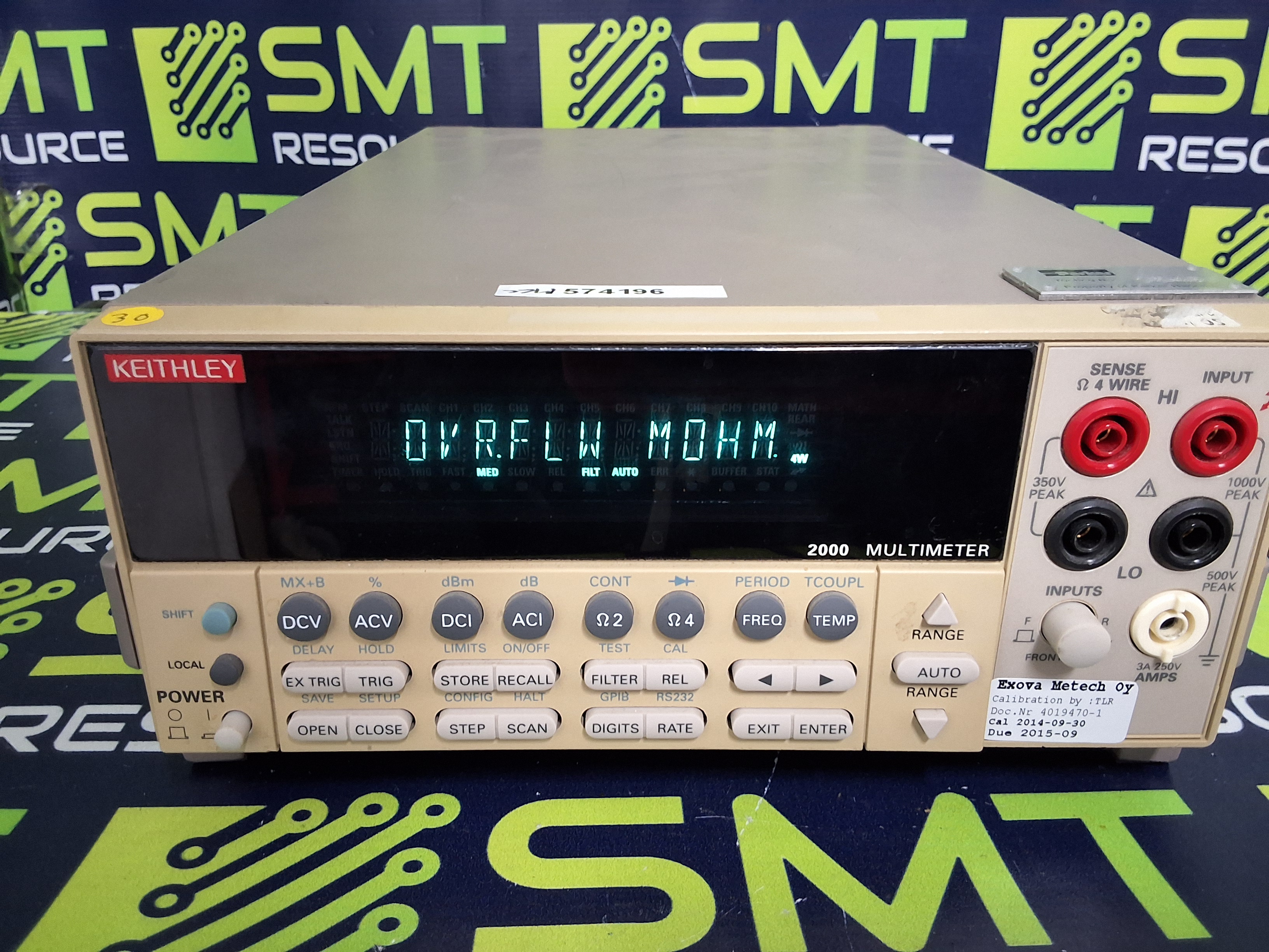 Used KEITHLEY 2000 MULTIMETER 6½-digit HIGH PERFORMANCE BENCHTOP DIGITAL MULTIMETER (DMM)