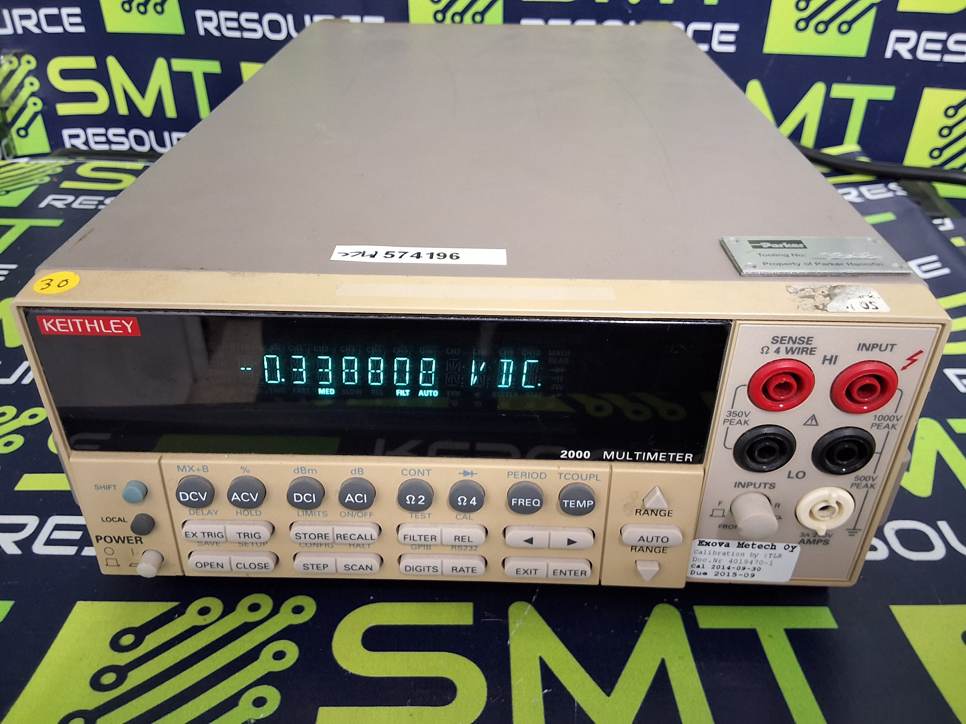 Used KEITHLEY 2000 MULTIMETER 6½-digit HIGH PERFORMANCE BENCHTOP DIGITAL MULTIMETER (DMM)