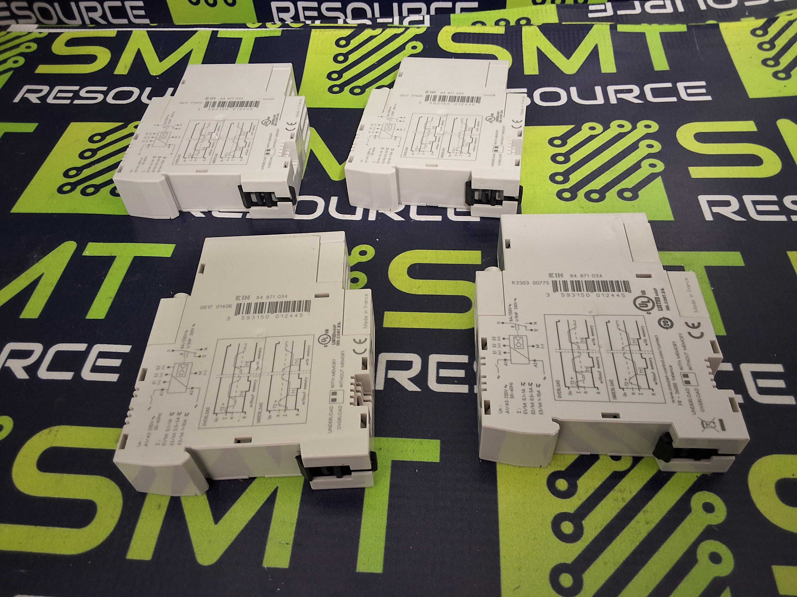 Used CROUZET 84871034 EIH SINGLE-PHASE AC CURRENT MONITORING RELAY 230VAC-240VAC 8A