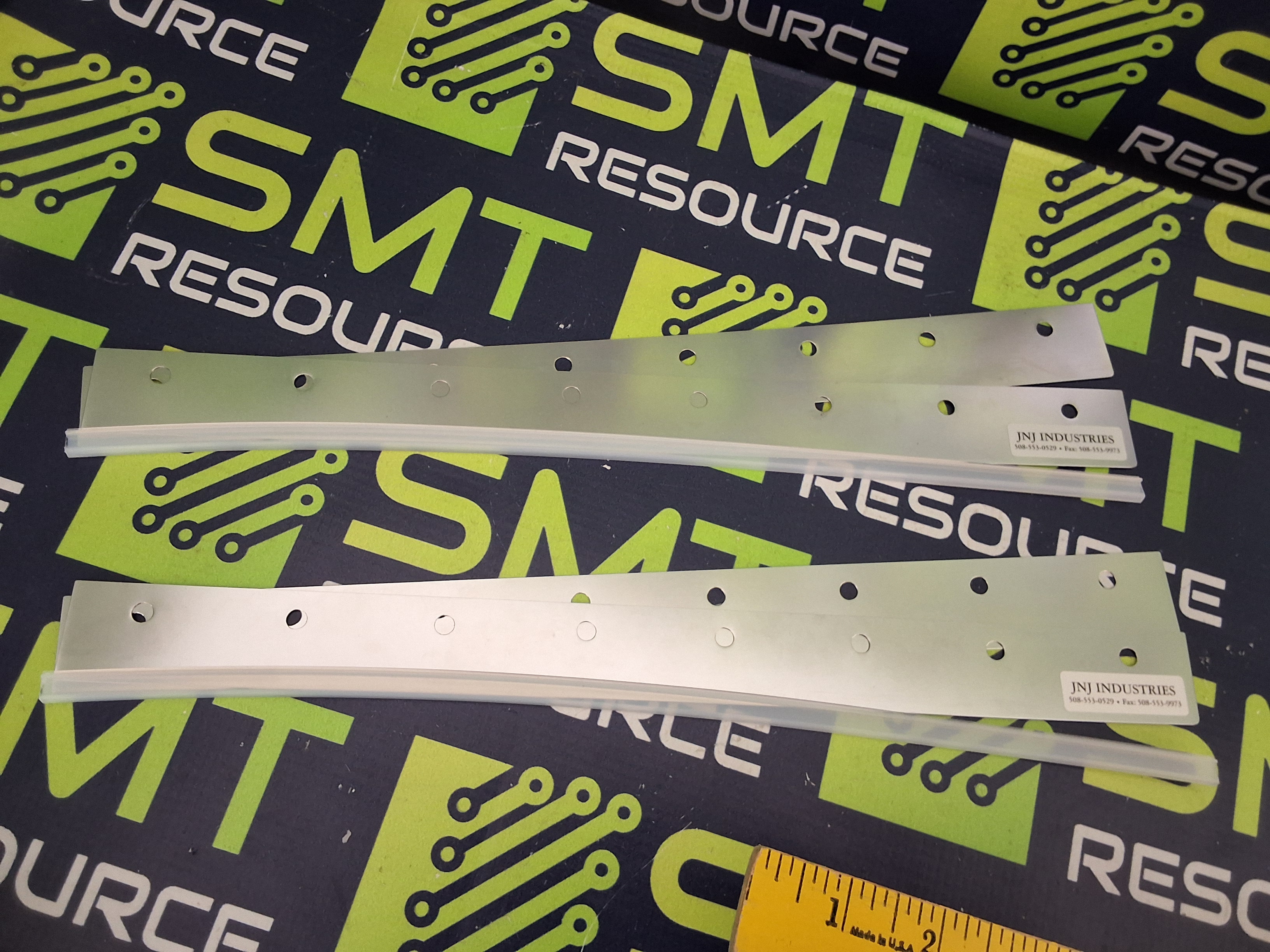 DEK JNJ INDUSTRIES DFMBO-350 METAL SCREW-MOUNT SQUEEGEE BLADE SET 350mm - BRAND NEW