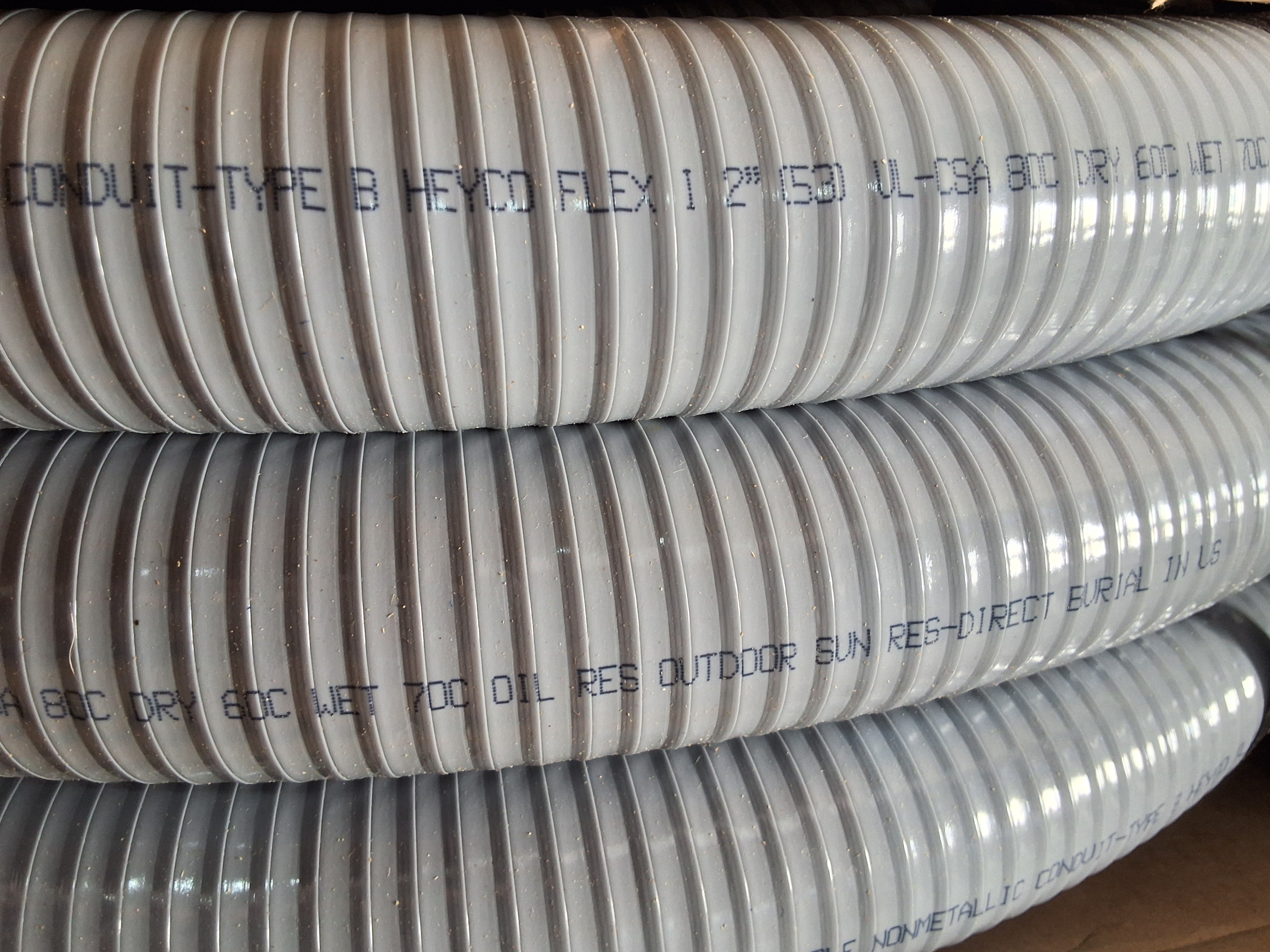 HEYC0-FLEX I 8436 HF 2" TYPE B 50' COIL GRAY CONDUIT