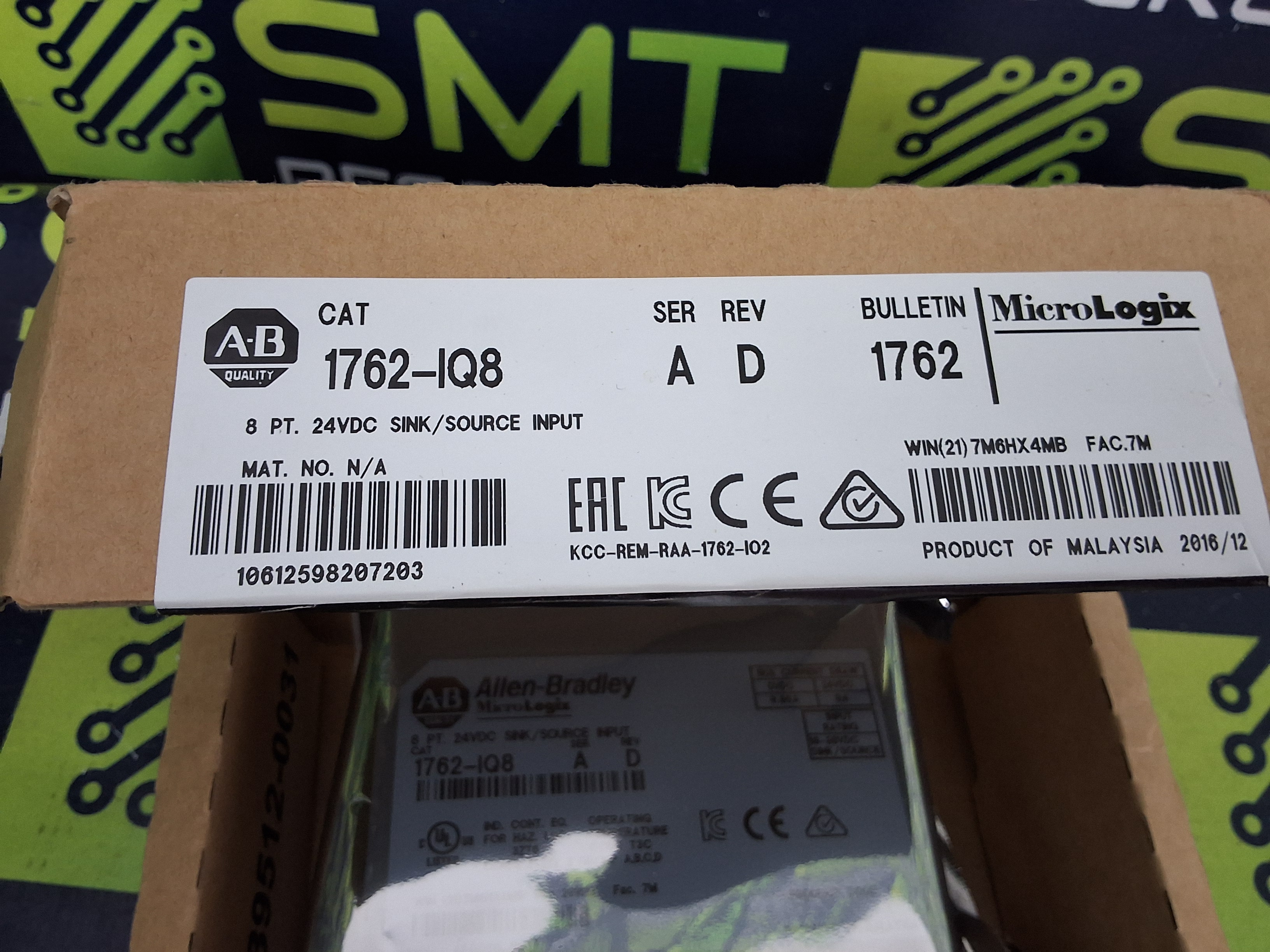 ALLEN-BRADLEY 1762-IQ8 MicroLogic EXPANSION MODULE 8-POINT 24VDC - BRAND NEW