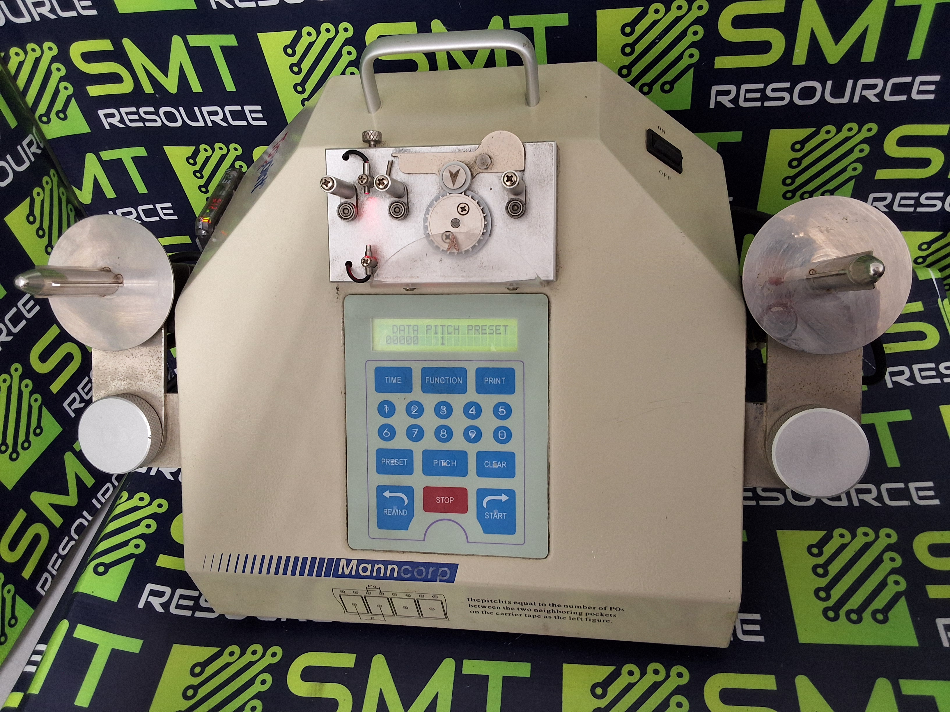 Used MANNCORP COU2000 AUTOMATIC SMD COMPONENT REEL COUNTER - TESTED