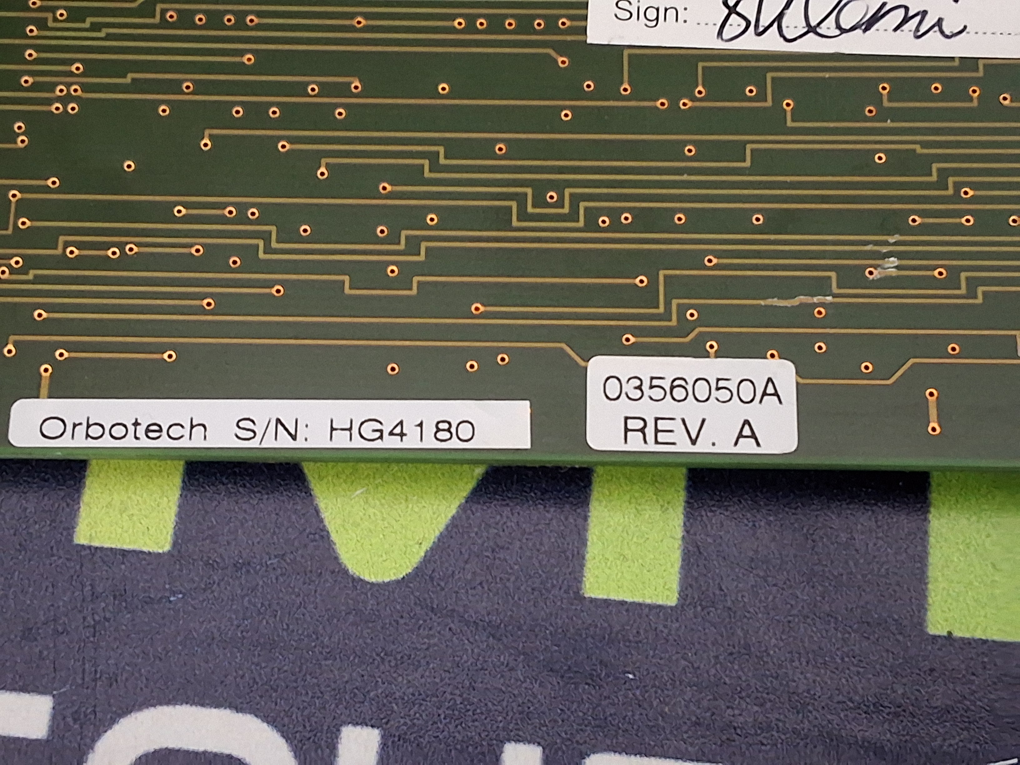 Used ORBOTECH 0356