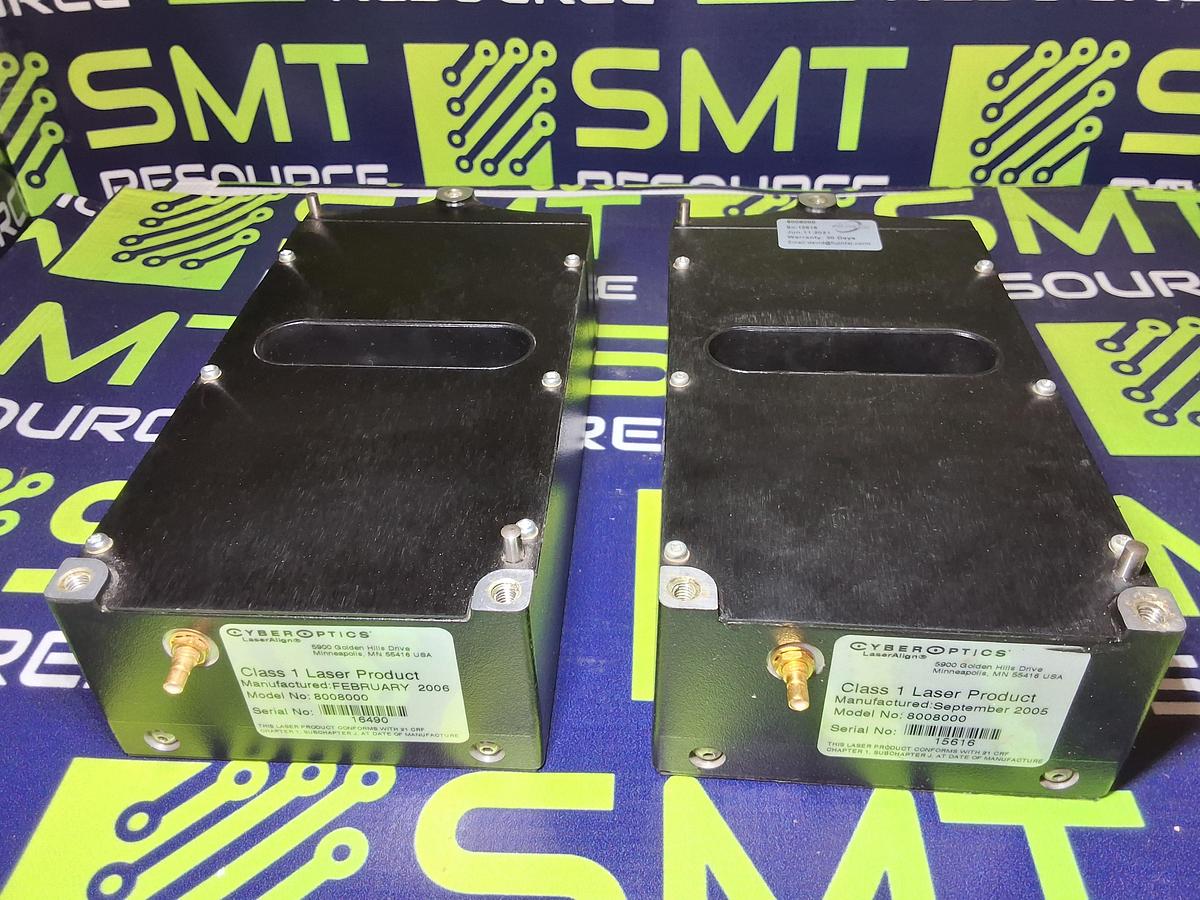 Used CYBEROPTICS LASERALIGN 8008000 CLASS 1 LASER SENSOR