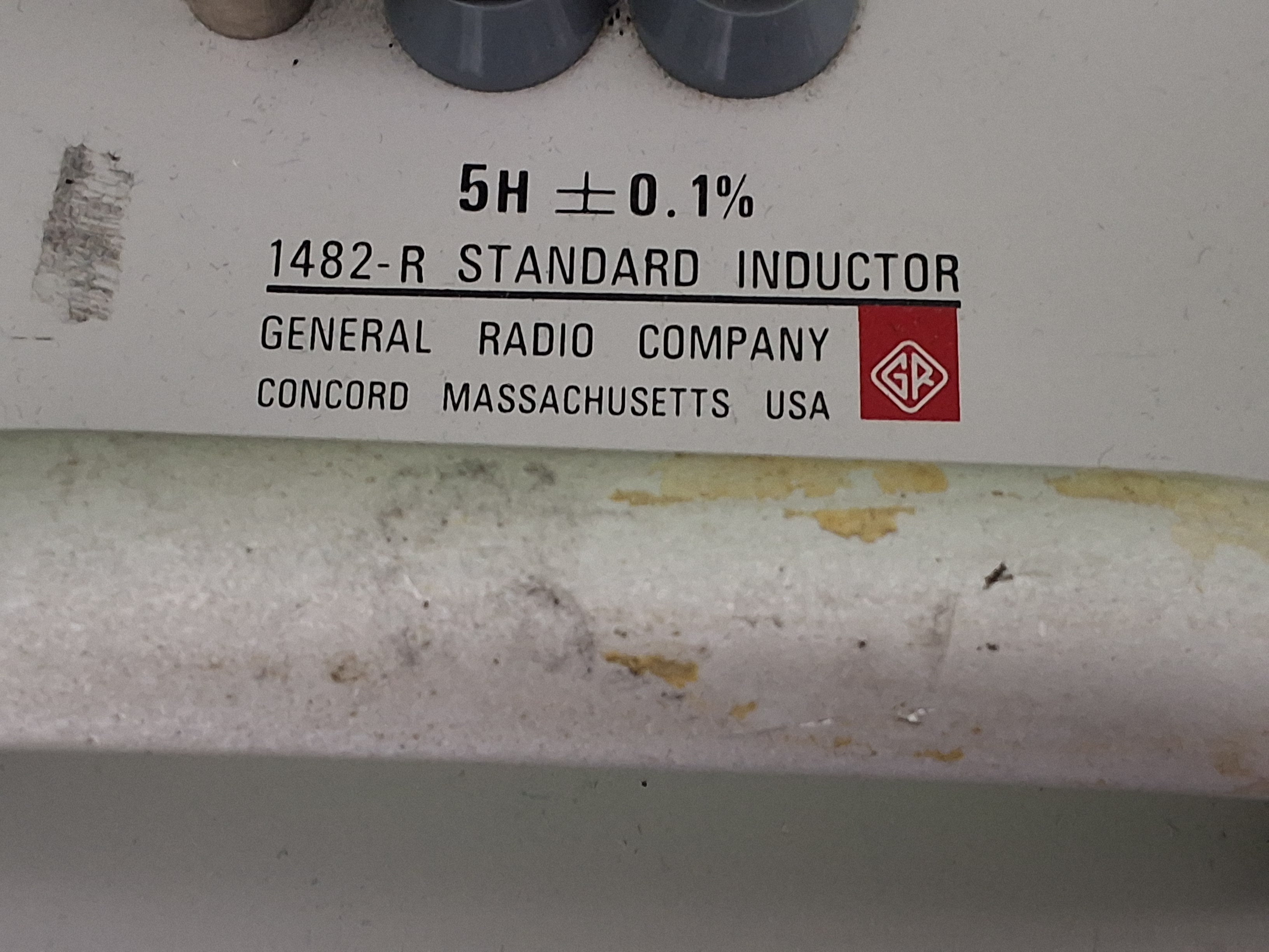 Used GENERAL RADIO COMPANY GenRad IET LABS 1482-R STANDARD INDUCTOR 5H ±0.1%