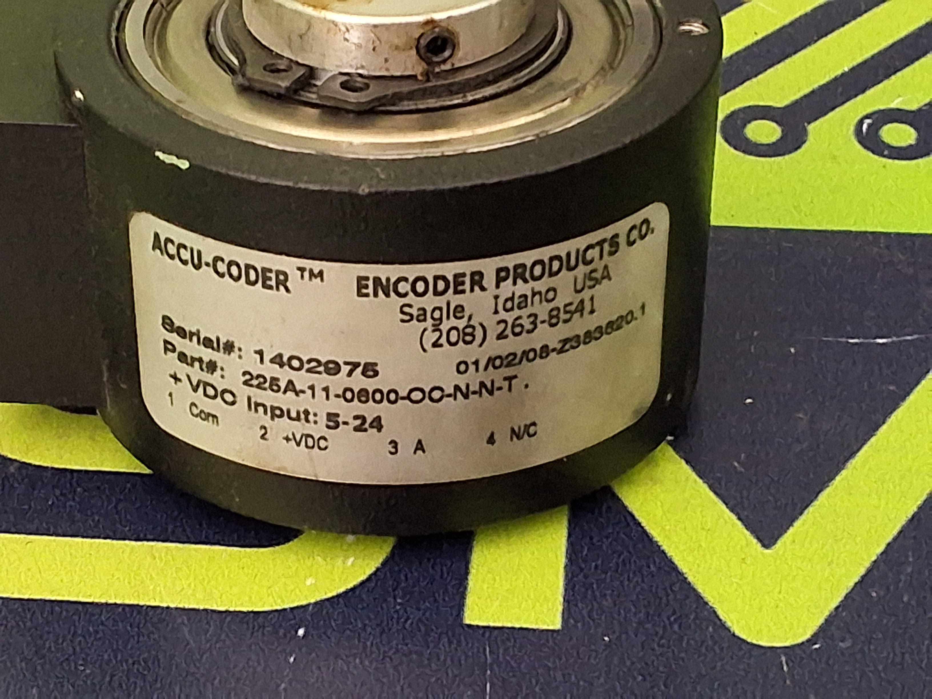 Used ENCODER PRODUCTS 225A-11-0600-OC-N-N-T ACCU-CODER