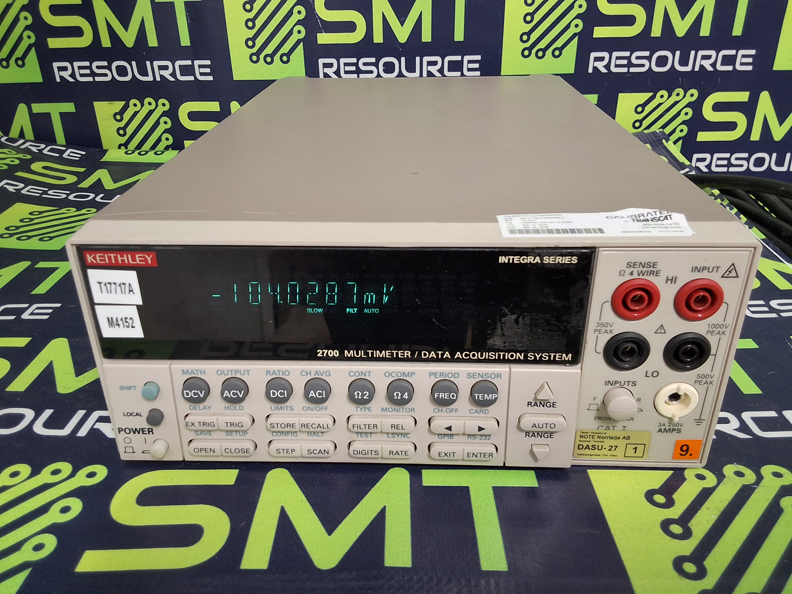 Used KEITHLEY 2700 DIGITAL MULTIMETER / DATA ACQUISITION SYSTEM