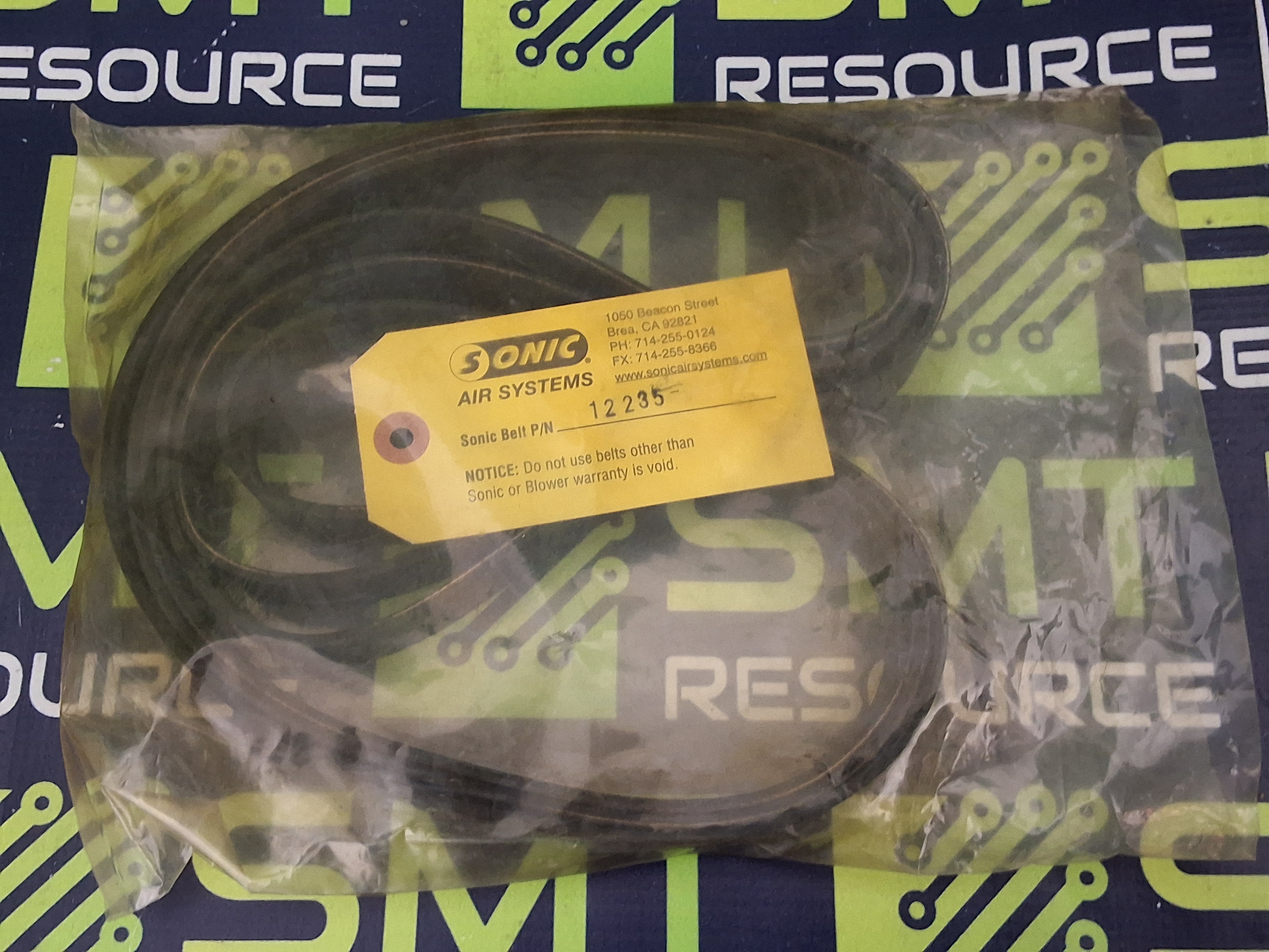 SONIC AIR SYSTEMS 12235 BELT - BRAND NEW