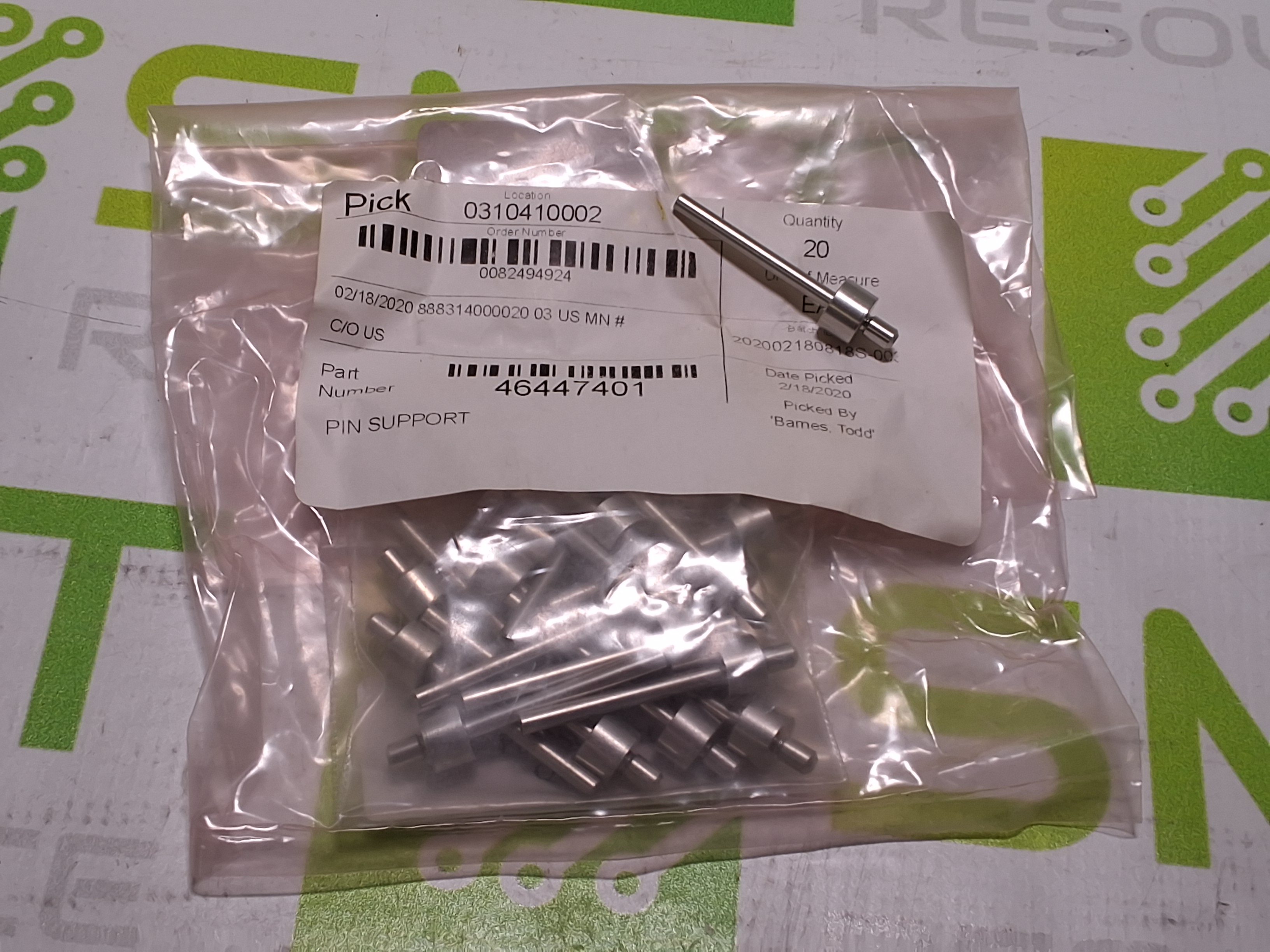 UNIVERSAL INSTRUMENTS 46447401 BOARD SUPPORT PIN - LOT OF 10- NEW