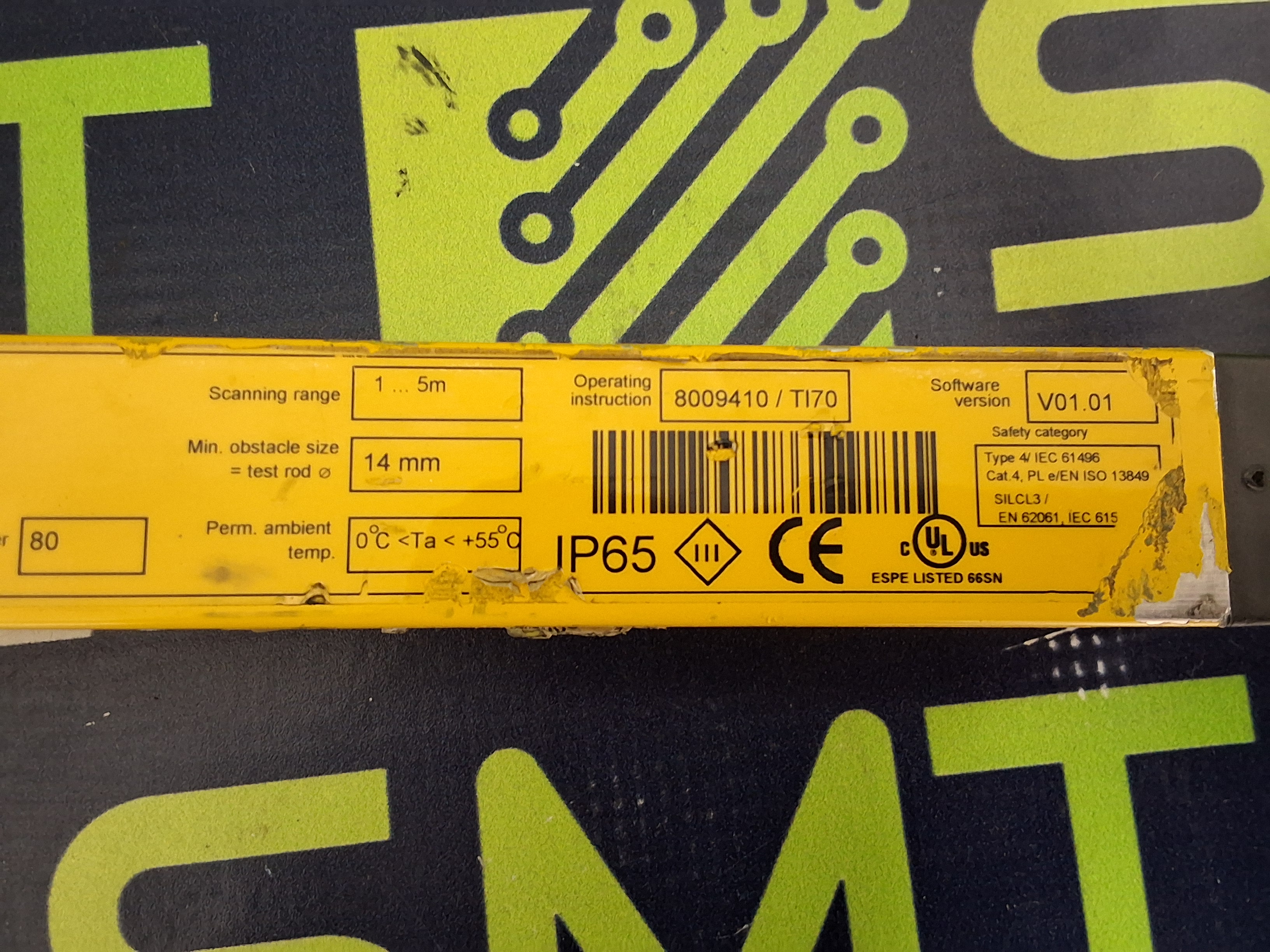 Used SICK C41E-0601BG300 MICRO SAFETY LIGHT CURTAIN