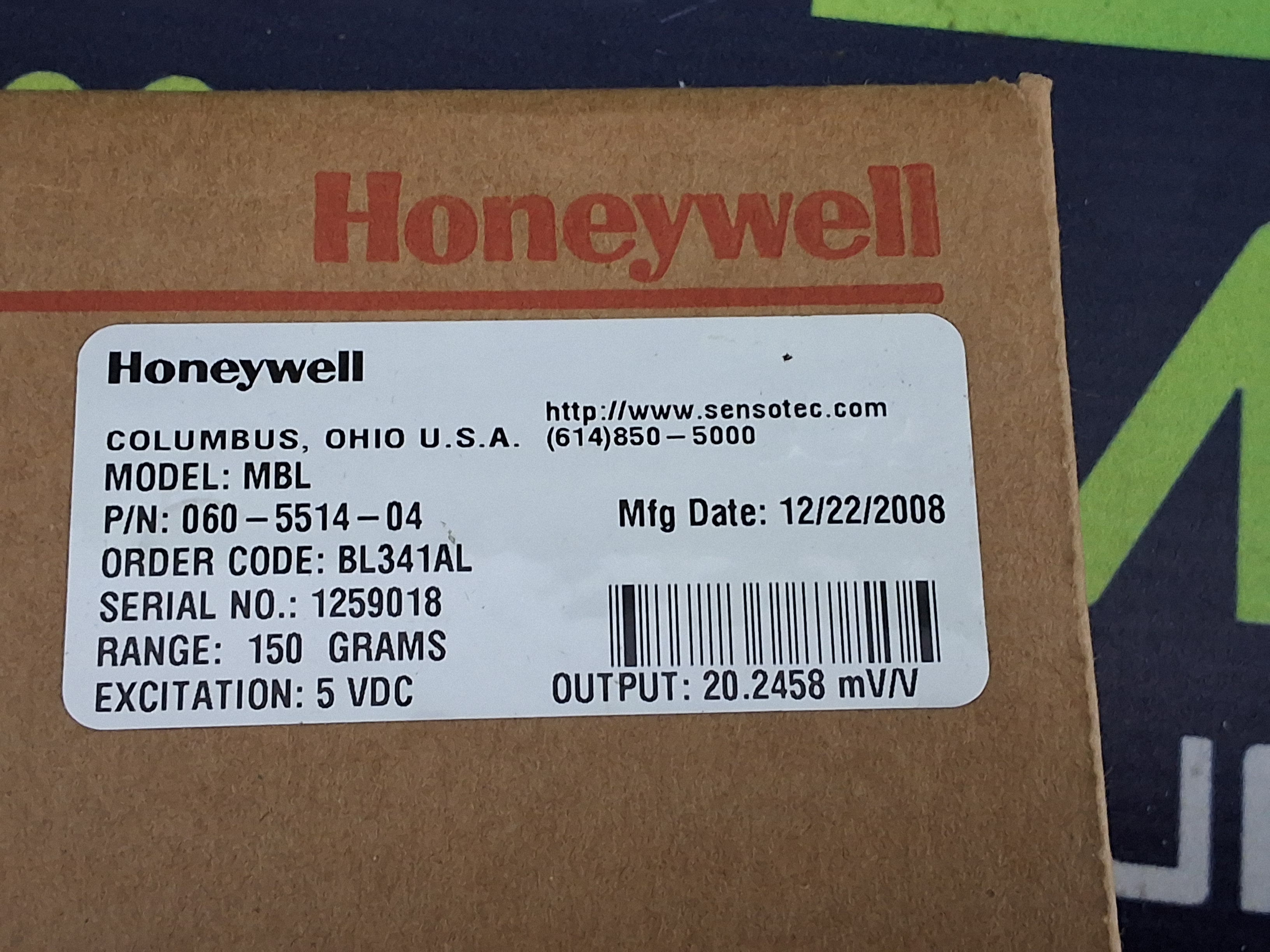 HONEYWELL 060-5514-04 LOAD CELL SENSOR - BRAND NEW