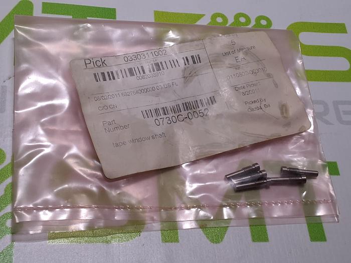 UNIVERSAL INSTRUMENTS 0730C-0052 TAPE WINDOW SHAFT - LOT OF 9 - NEW