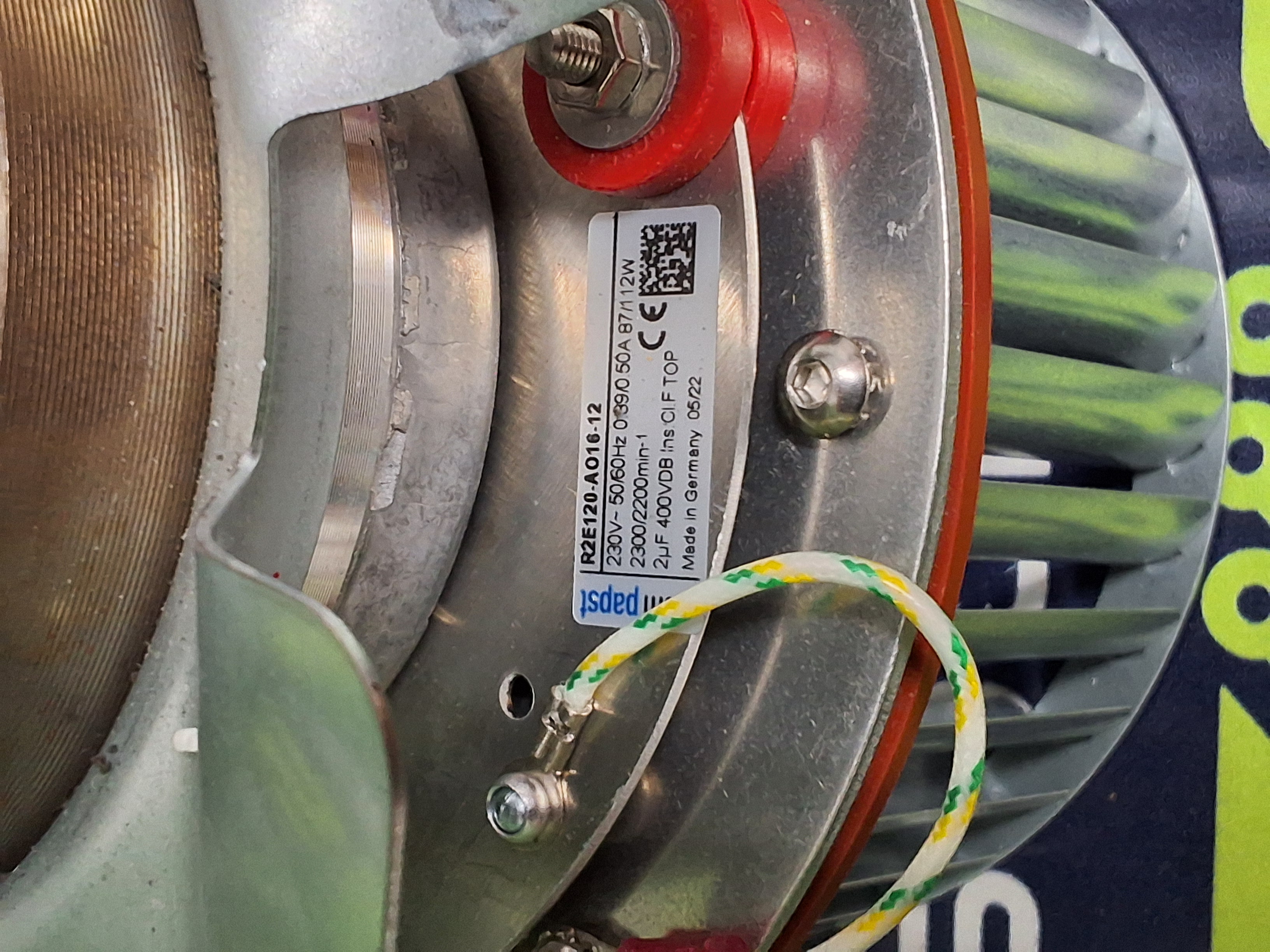 Used EBM PAPST R2E120-A016-12 CENTRIFUGAL FAN 230VAC