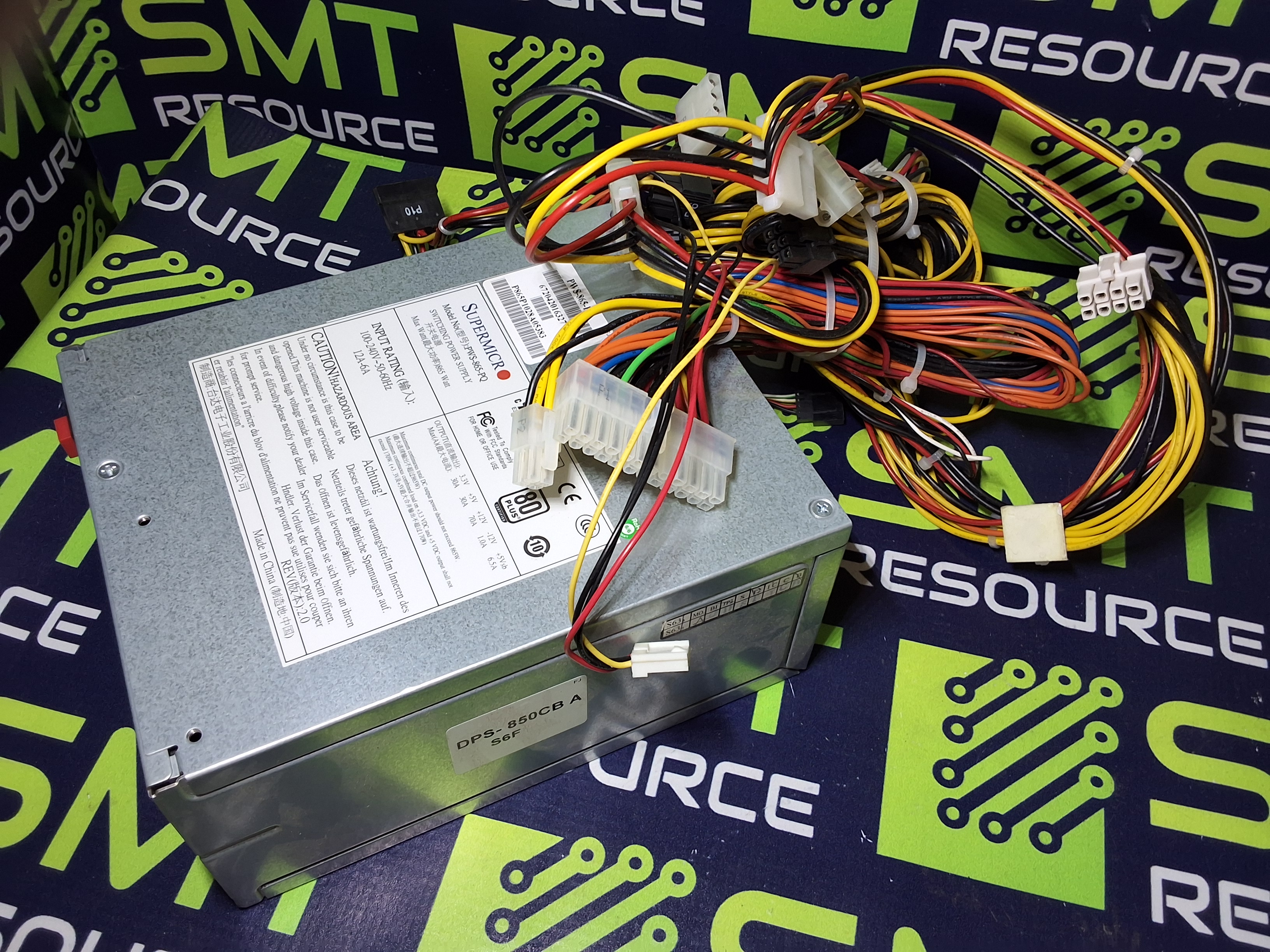 Used SUPERMICR PWS-865-PQ SWITCHING POWER SUPPLY 865W