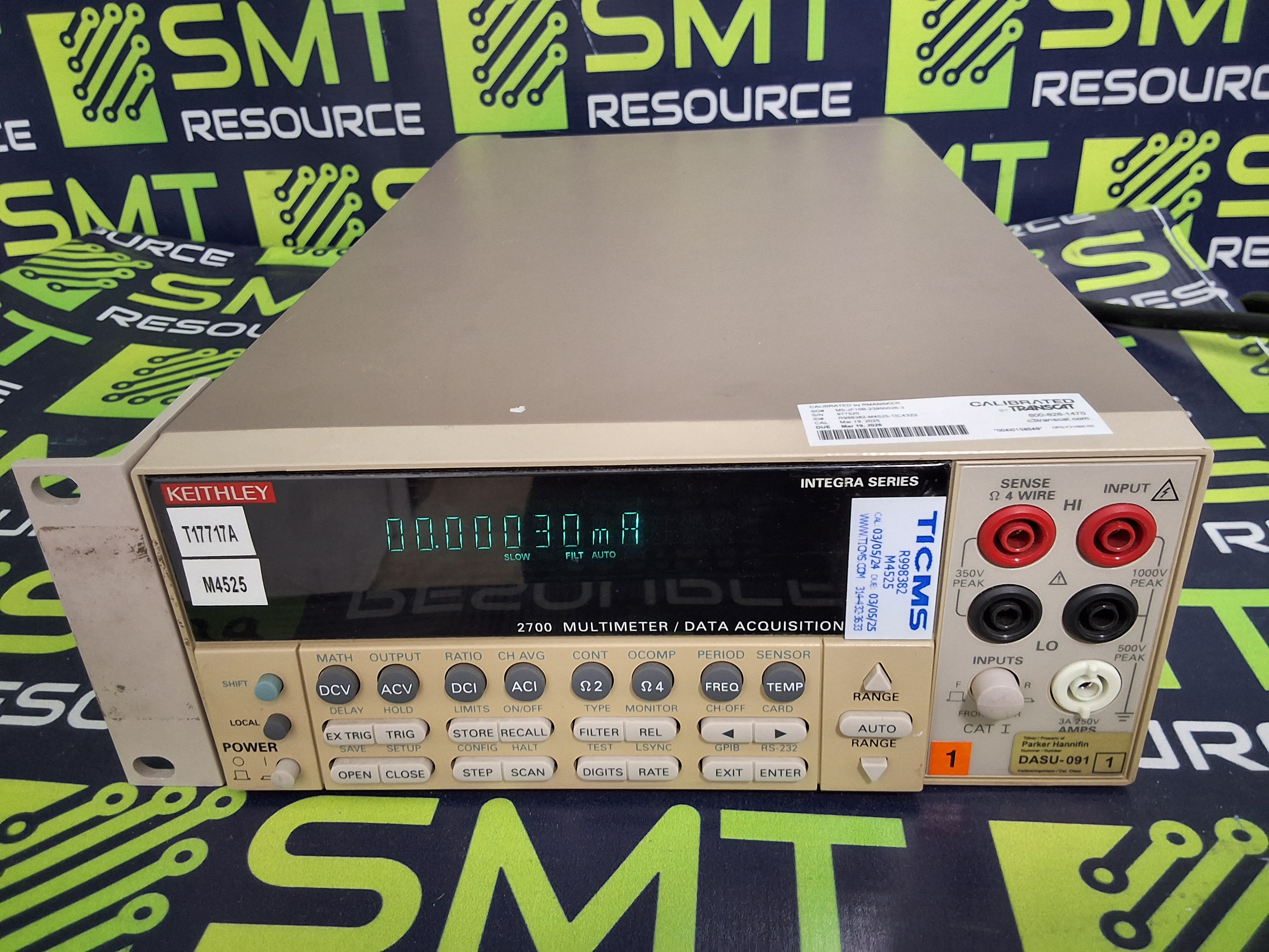 Used KEITHLEY 2700 DIGITAL MULTIMETER / DATA ACQUISITION SYSTEM