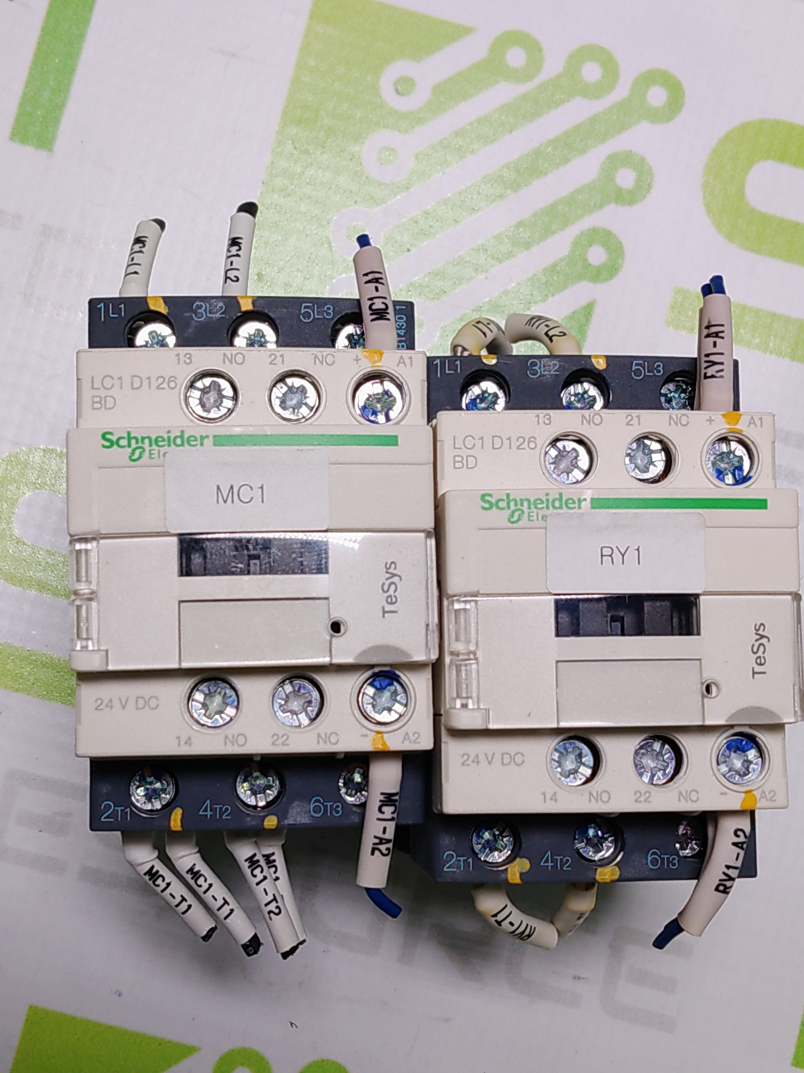 Used SCHNEIDER ELECTRIC LC1D126BD 24V DC