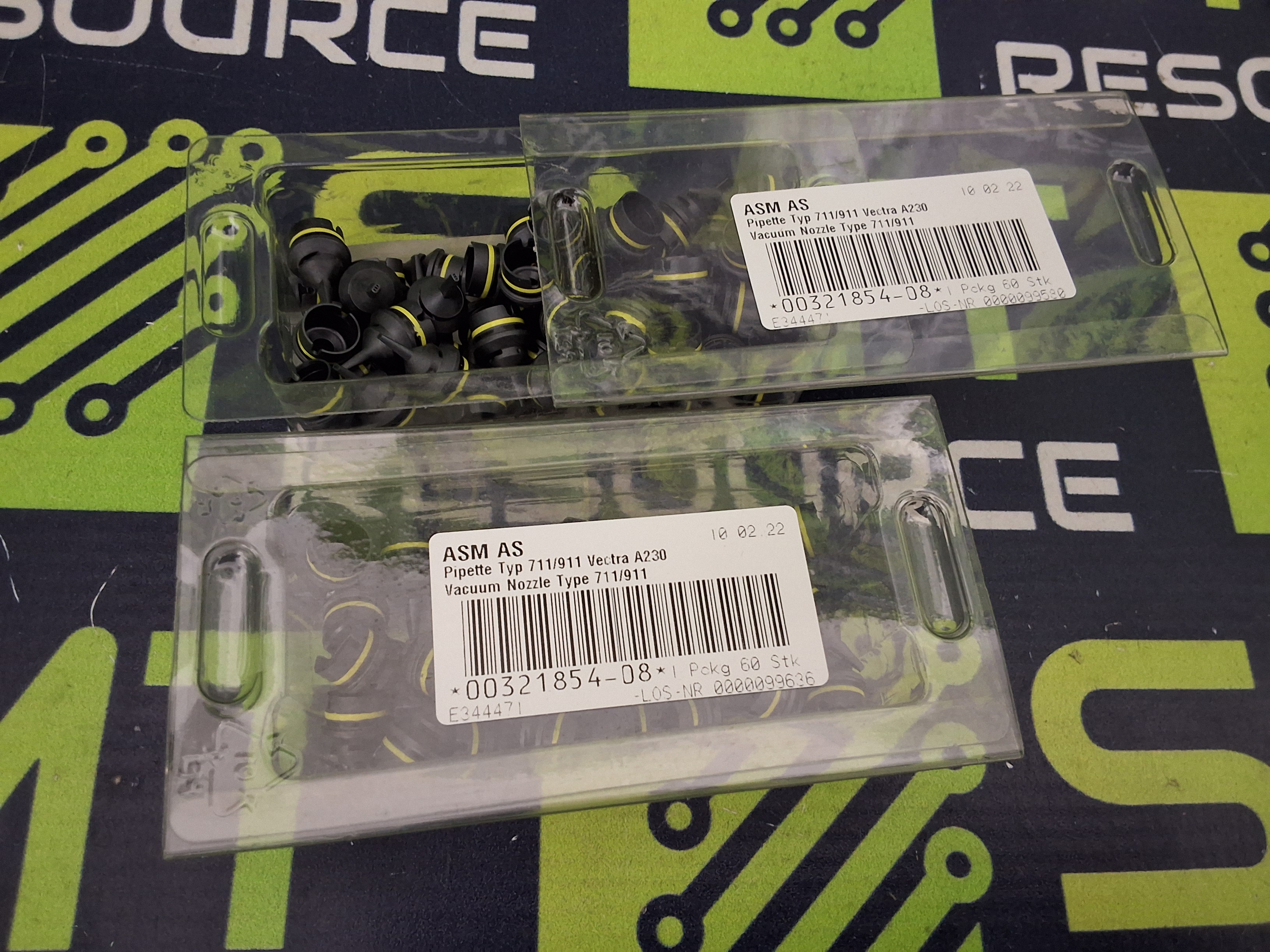 SIEMENS / ASM SIPLACE 00321854-08 TYPE 711 / 911 VECTRA A230 VACUUM NOZZLE LOT OF 88 - BRAND NEW