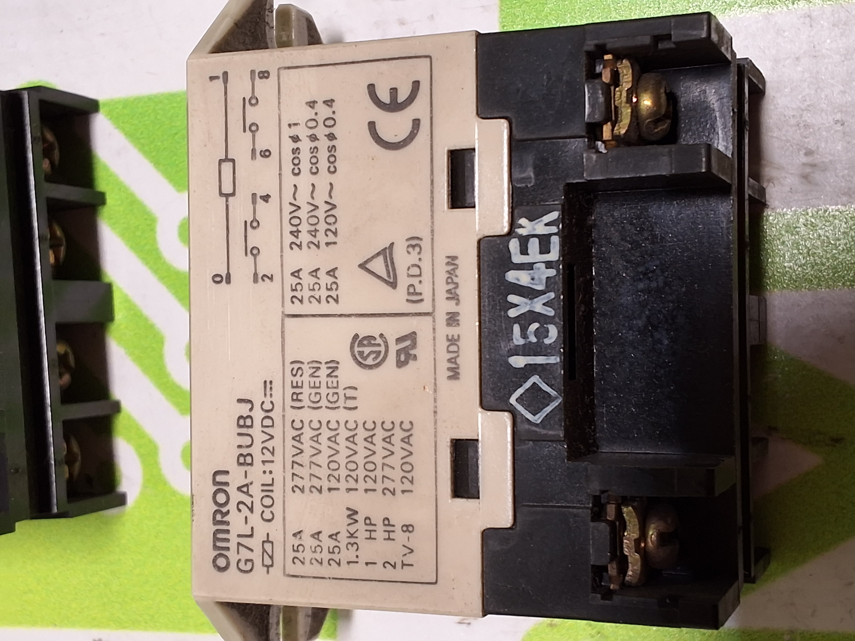 Used OMRON G7L-2A-BUBJ ENCLOSED POWER RELAY