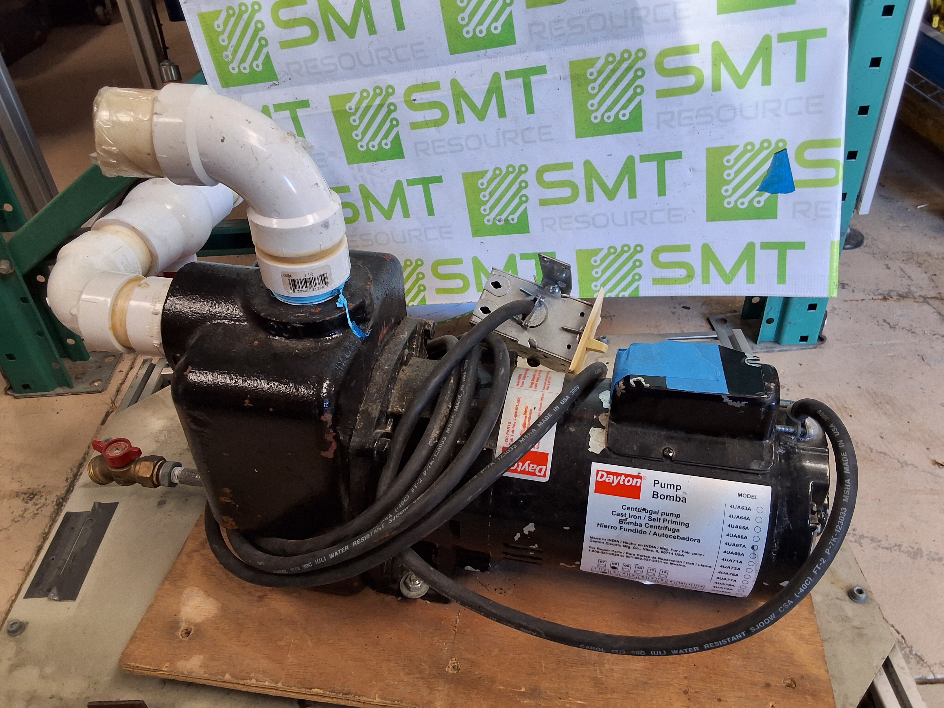 Used DAYTON LTAB21SA MOTOR DRIVEN PUMP 0.5HP 60Hz 3450RPM 115/230V