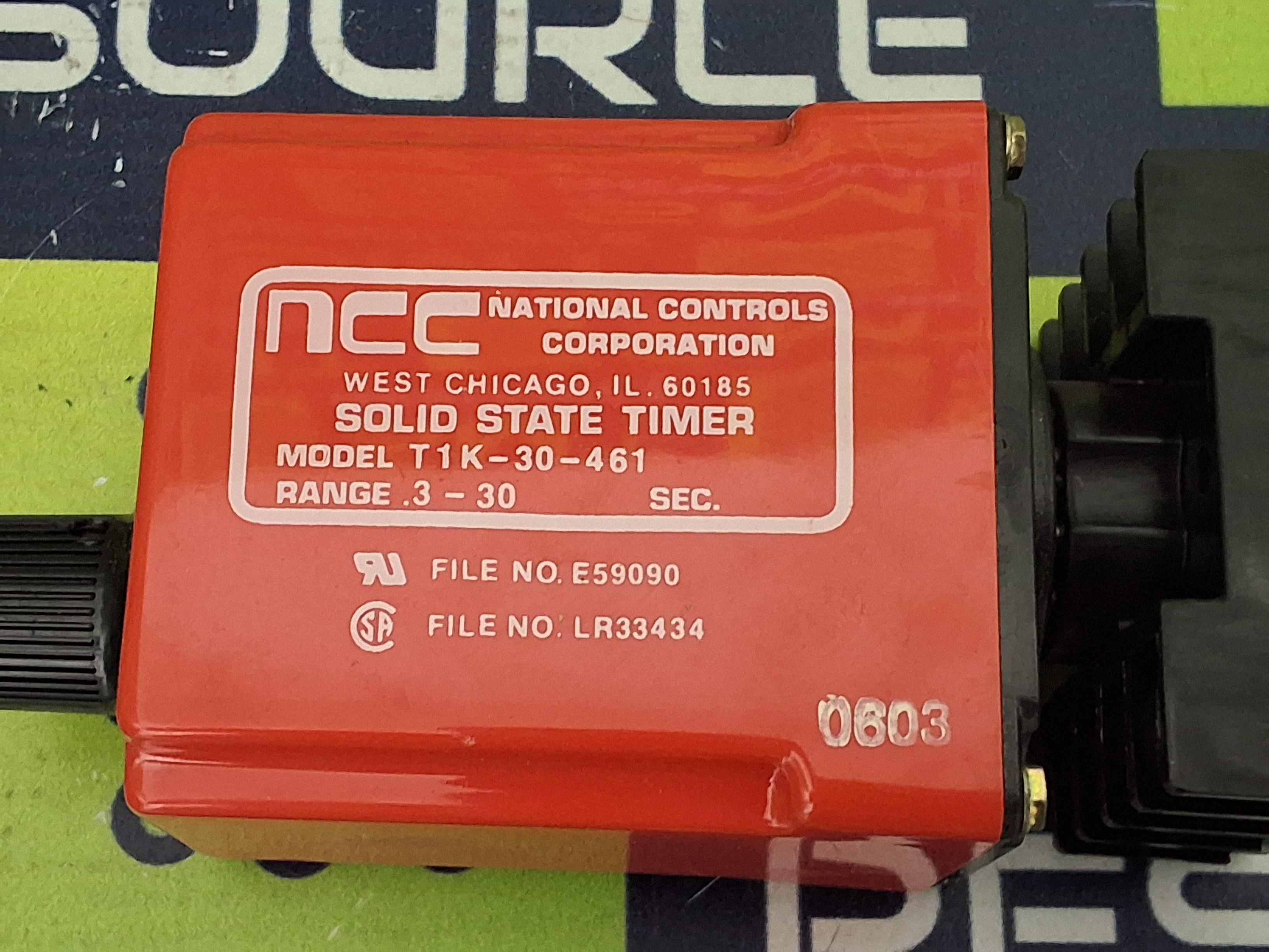 Used NCC T1K-30-461 SOLID STATE TIME120/240VAC