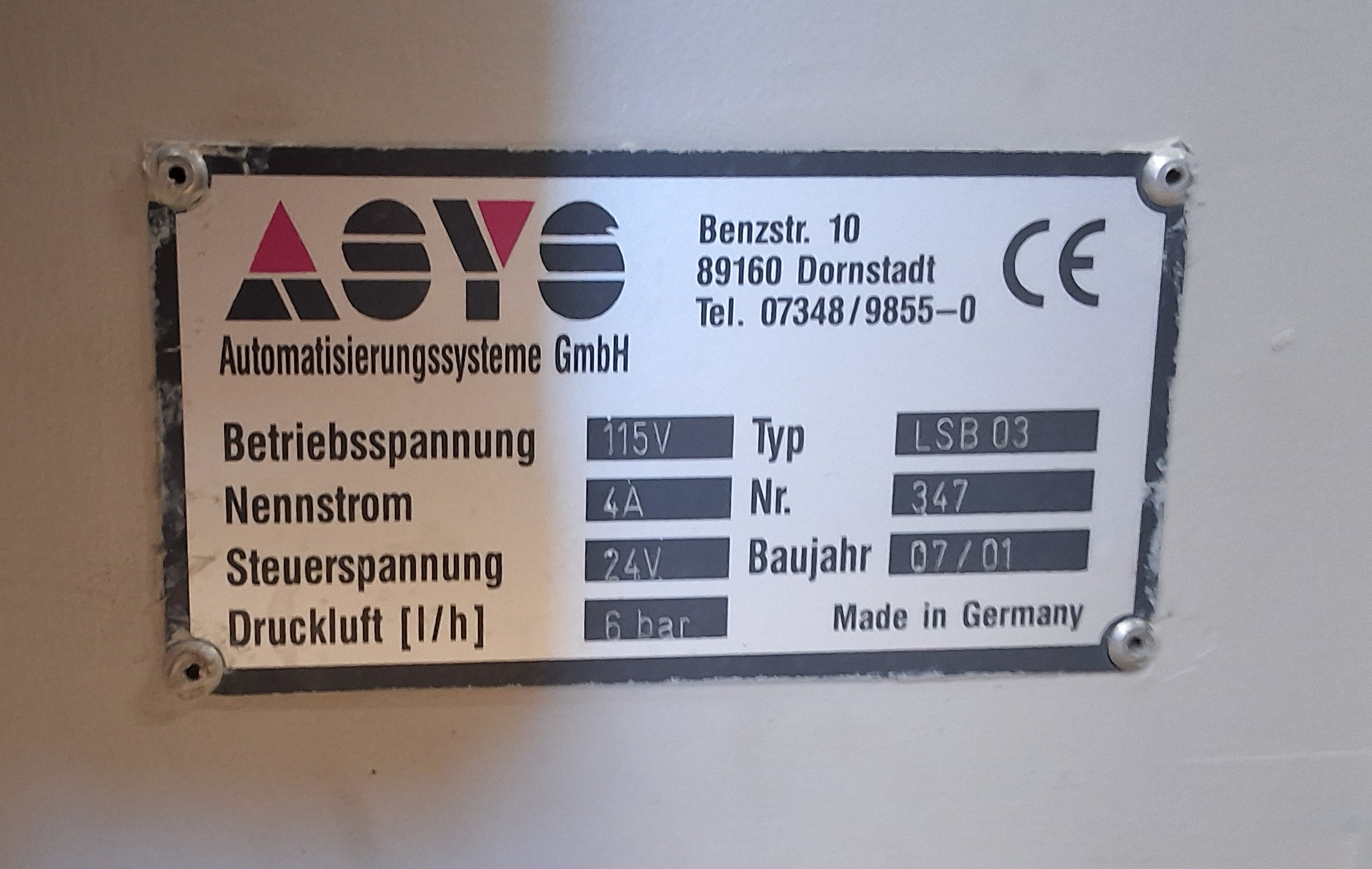 Used ASYS LSB 03 Bare Board Loader