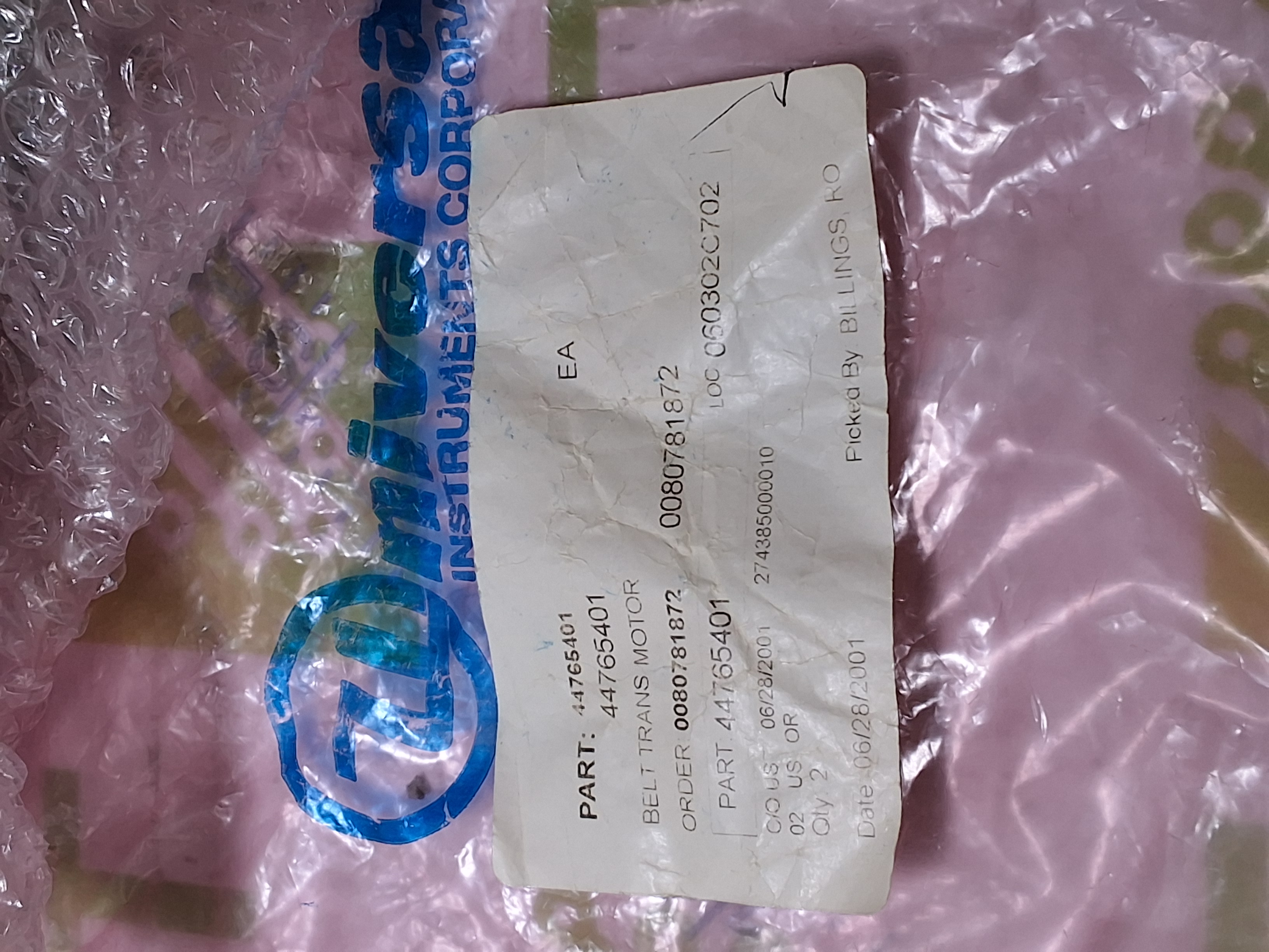 PITTMAN MT14205C546-R3 BELT TRANSFER MOTOR 44765401 - BRAND NEW