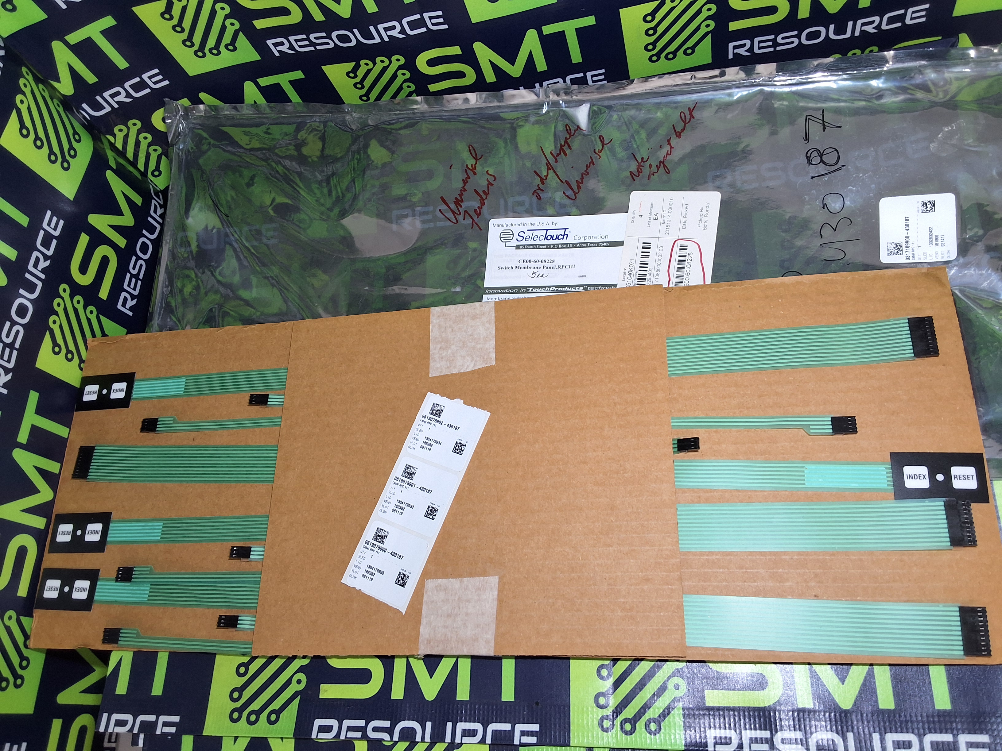 UNIVERSAL INSTRUMENTS CE00-60-08228 FEEDER SWITCH MEMBRANE PANEL CABLE RPC III - BRAND NEW