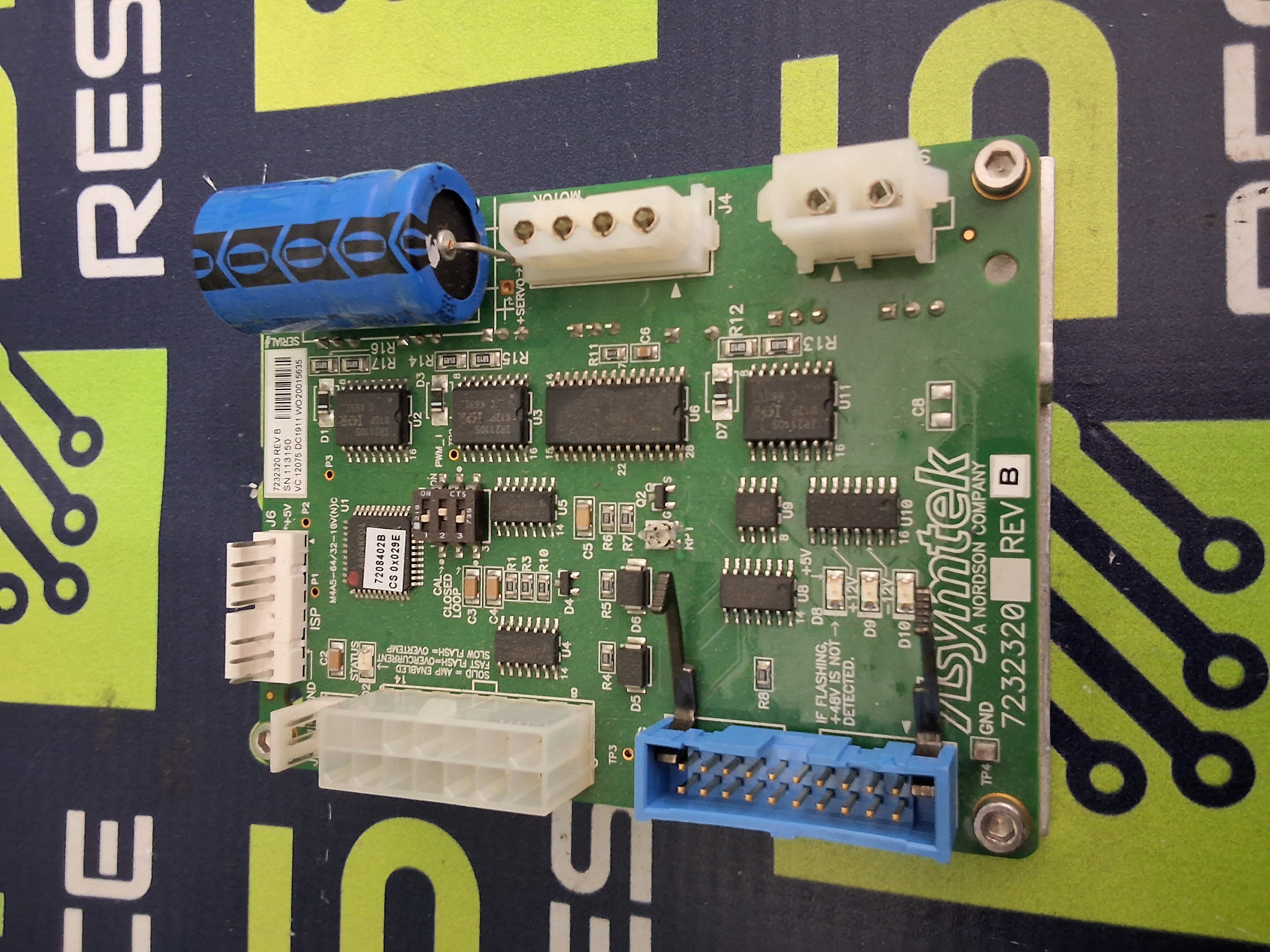 Used ASYMTEK NORDSON 7232320 CIRCUIT BOARD REV. B