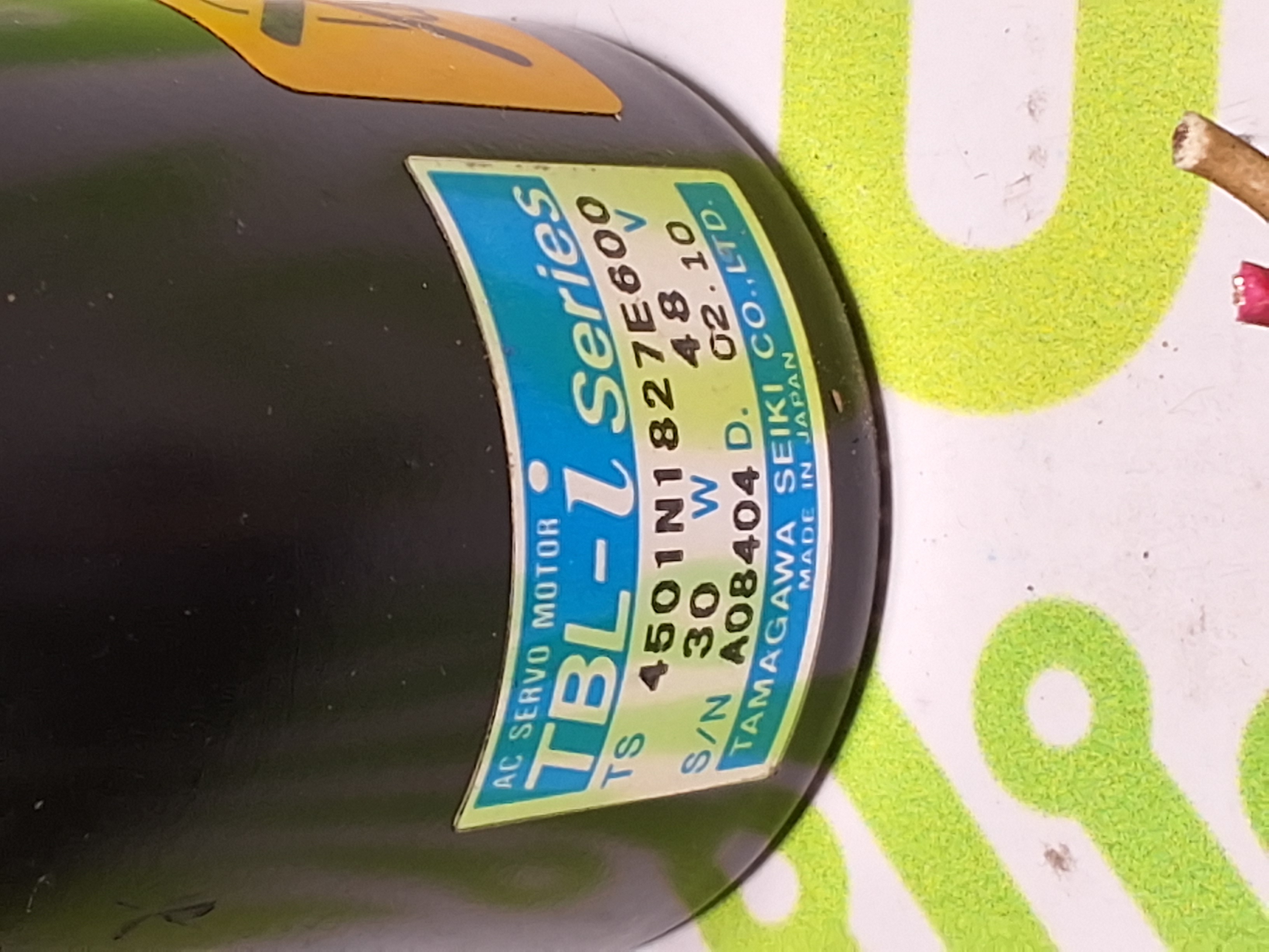 Used TAMAGAWA 4501N1827E600 AC SERVO MOTOR TBL-i SERIES 30W 48V