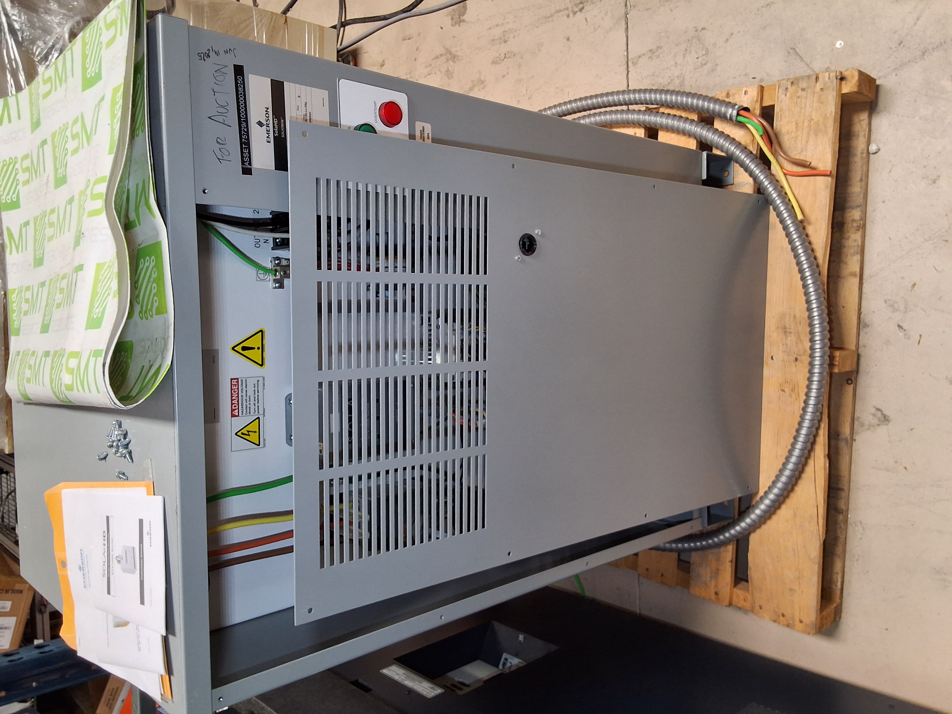 Used SOLATRON SolaHD EMERSON 63TCA350 3-PHASE POWER CONDITIONER & VOLTAGE REGULATOR 480VAC 50kVA - TESTED