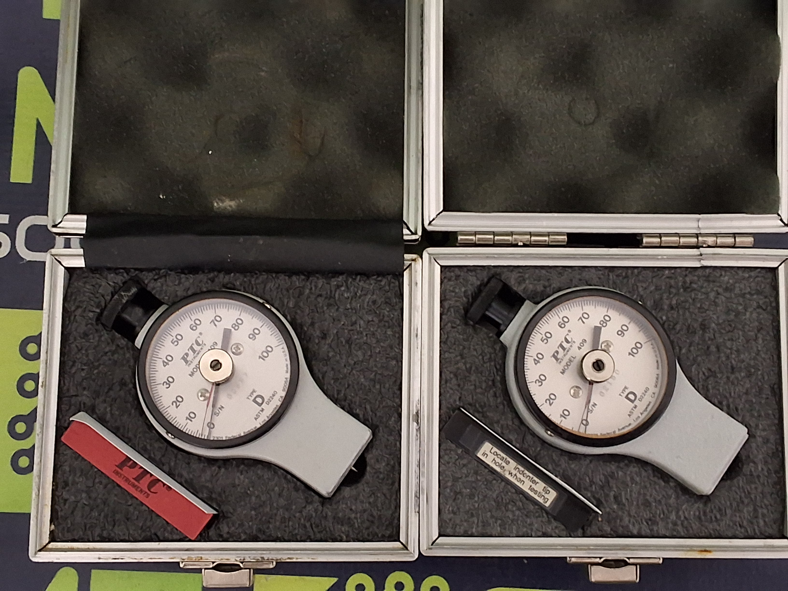 Used PTC INSTRUMENTS MODEL 409 TYPE D D2240 DUROMETER
