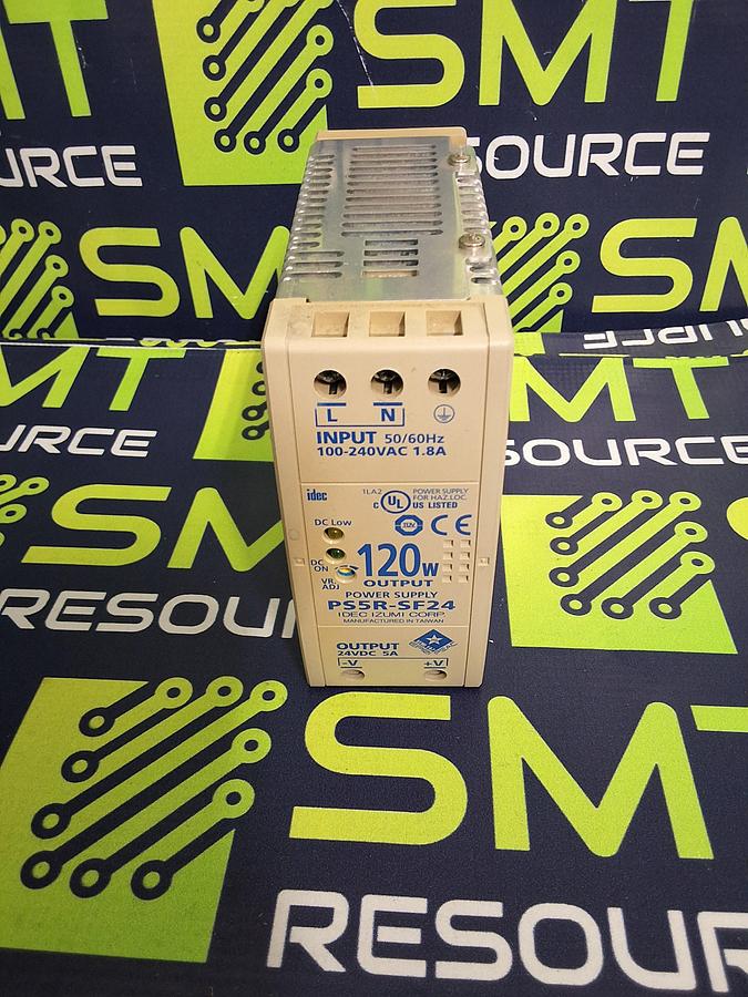 Used IDEC PS5R-SF24 / PS5RSF24 SWITCHING POWER SUPPLY 120W 24VDC 5A