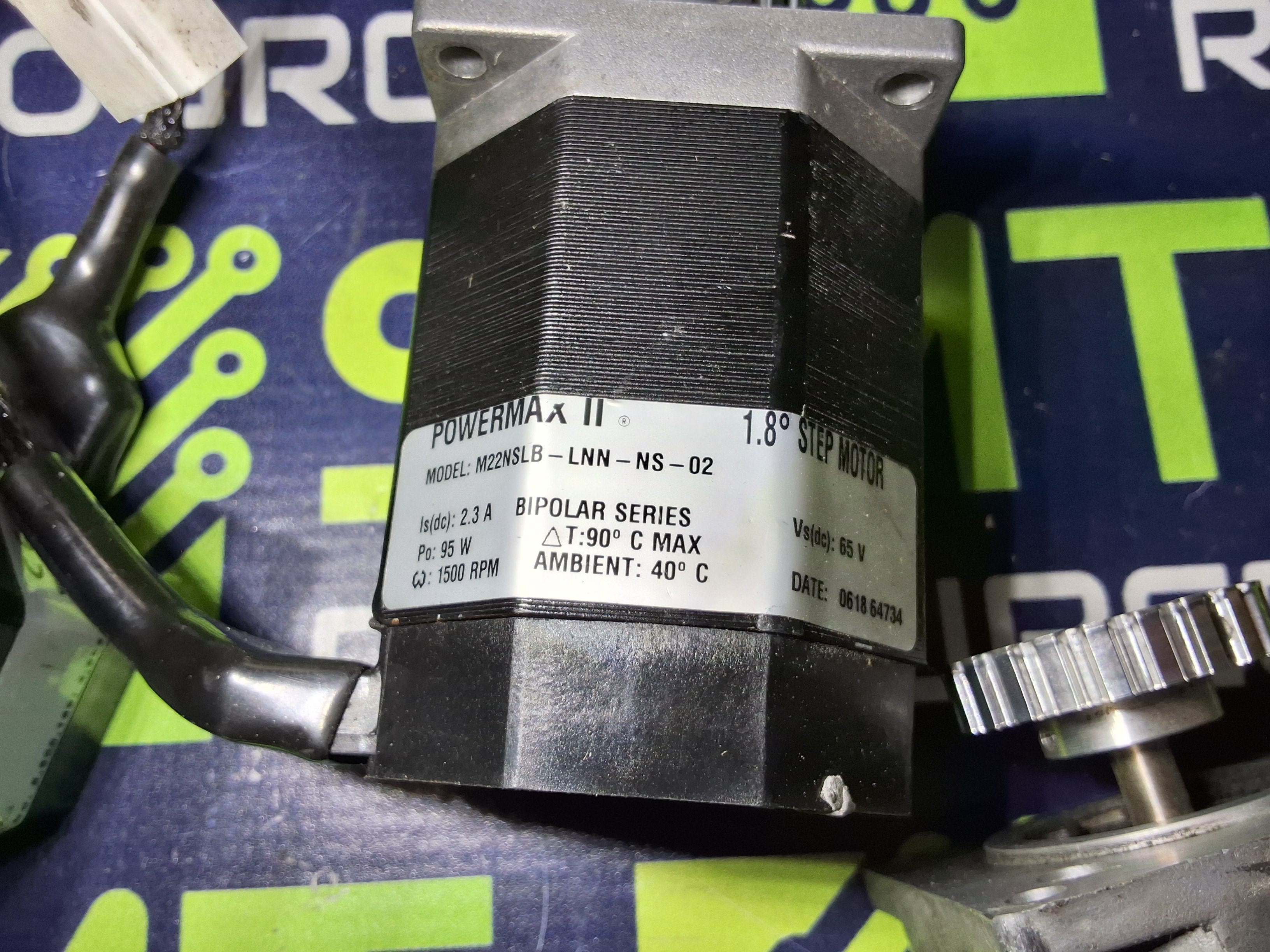 Used PACIFIC SCIENTIFIC M22NSLB-LNN-NS-02 POWERMAX 1.8 STEP MOTOR 