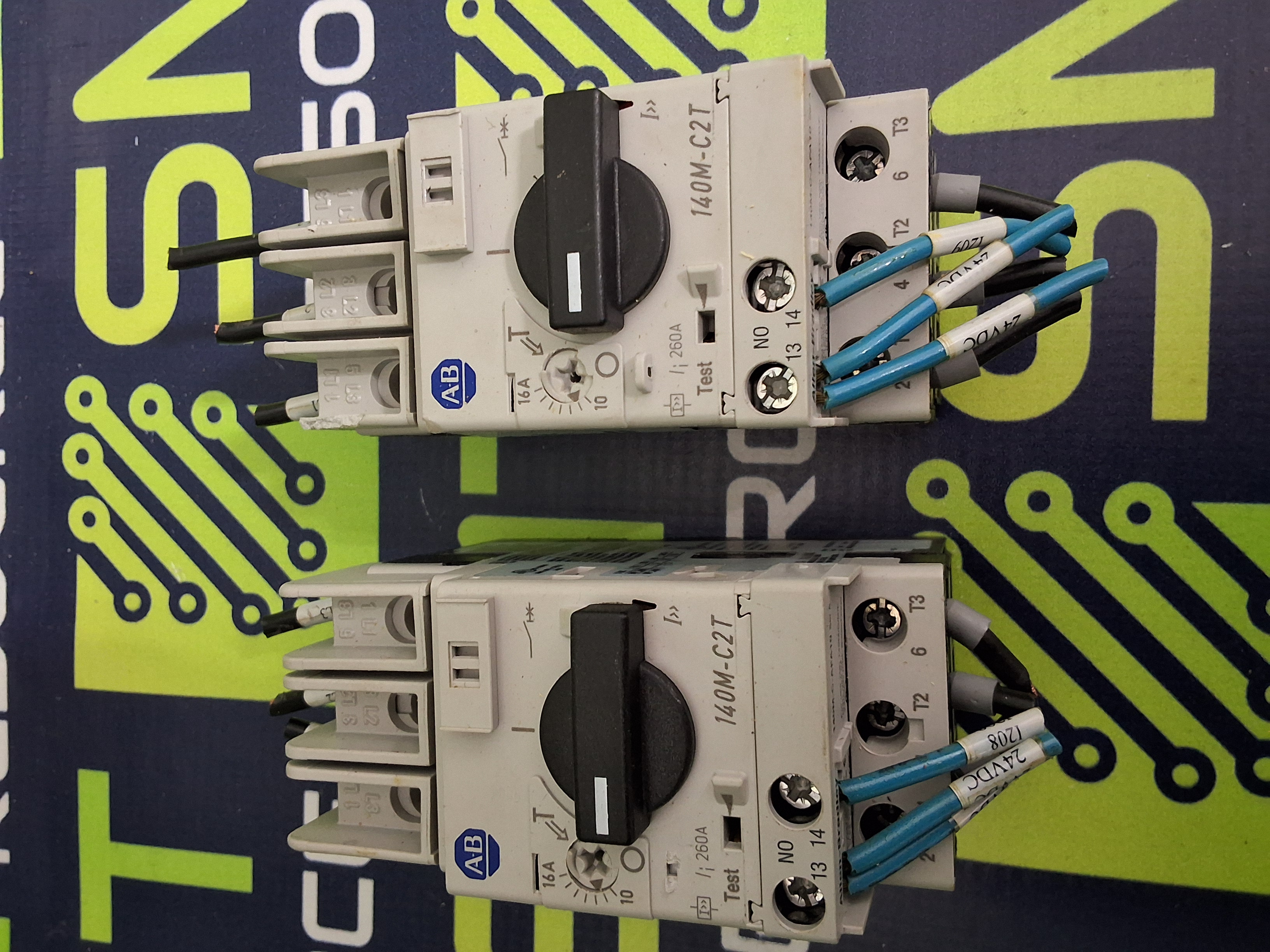 Used ALLEN-BRADLEY 140M-C2T-C16 MOTOR PROTECTION CIRCUIT BREAKER