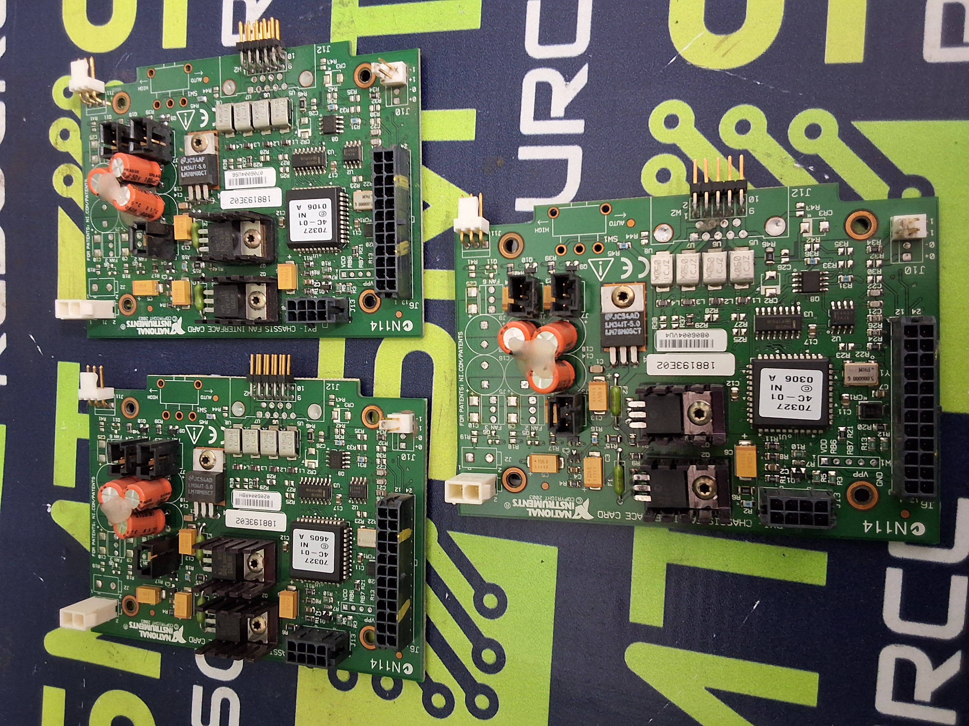 Used NATIONAL INSTRUMENTS 188195C-01 PXI CHASSIS FAN INTERFACE CARD 188193E02