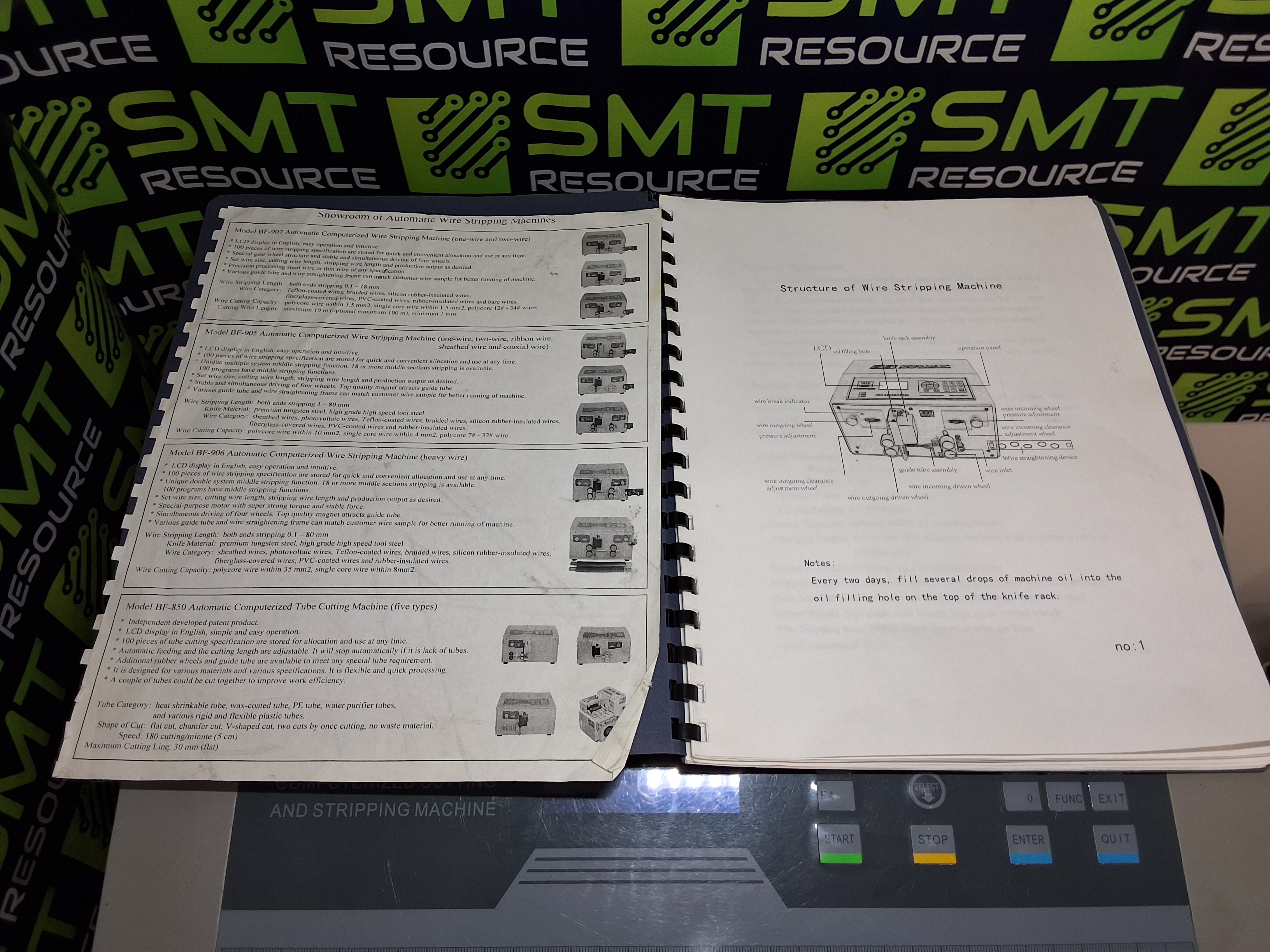 Used AF-905AA AUTOMATIC COMPUTERIZED CUTTING AND STRIPPING MACHINE