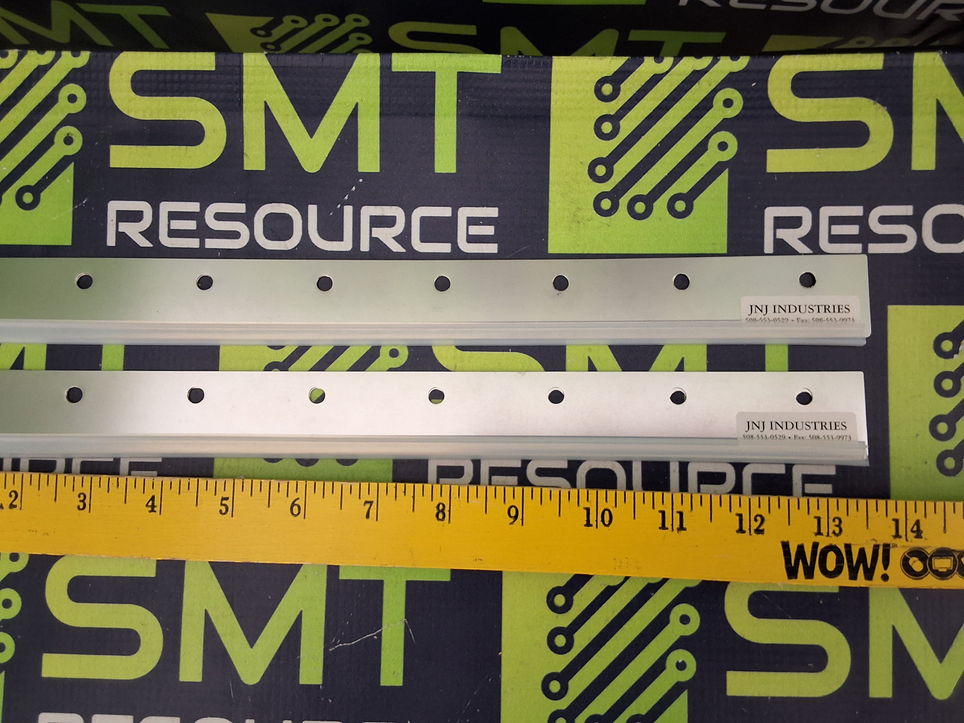 DEK JNJ INDUSTRIES DFMBO-350 METAL SCREW-MOUNT SQUEEGEE BLADE SET 350mm - BRAND NEW