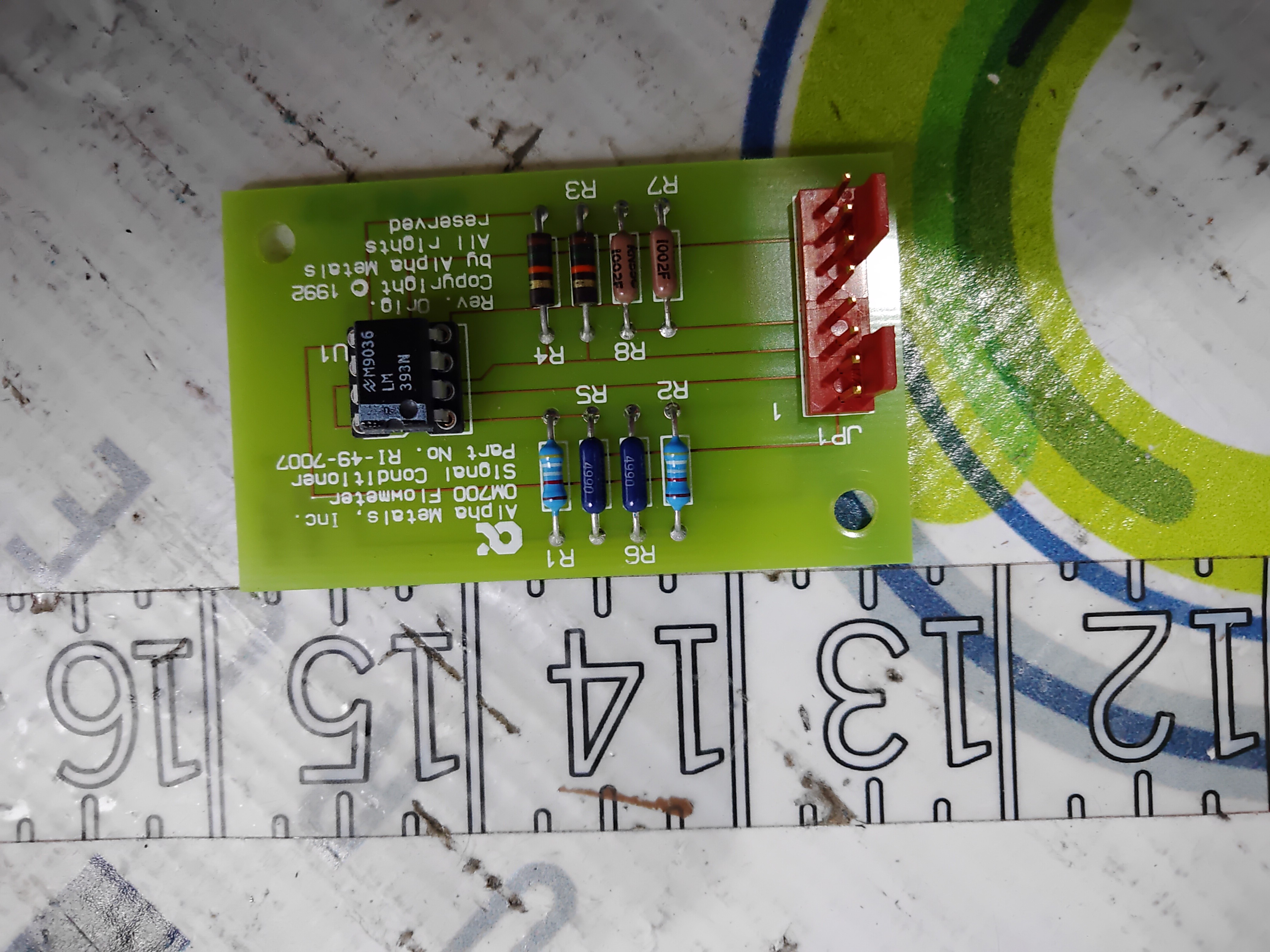 Used ALPHA METALS OMEGAMETER R1497007 OM700 FLOWMETER SIGNAL