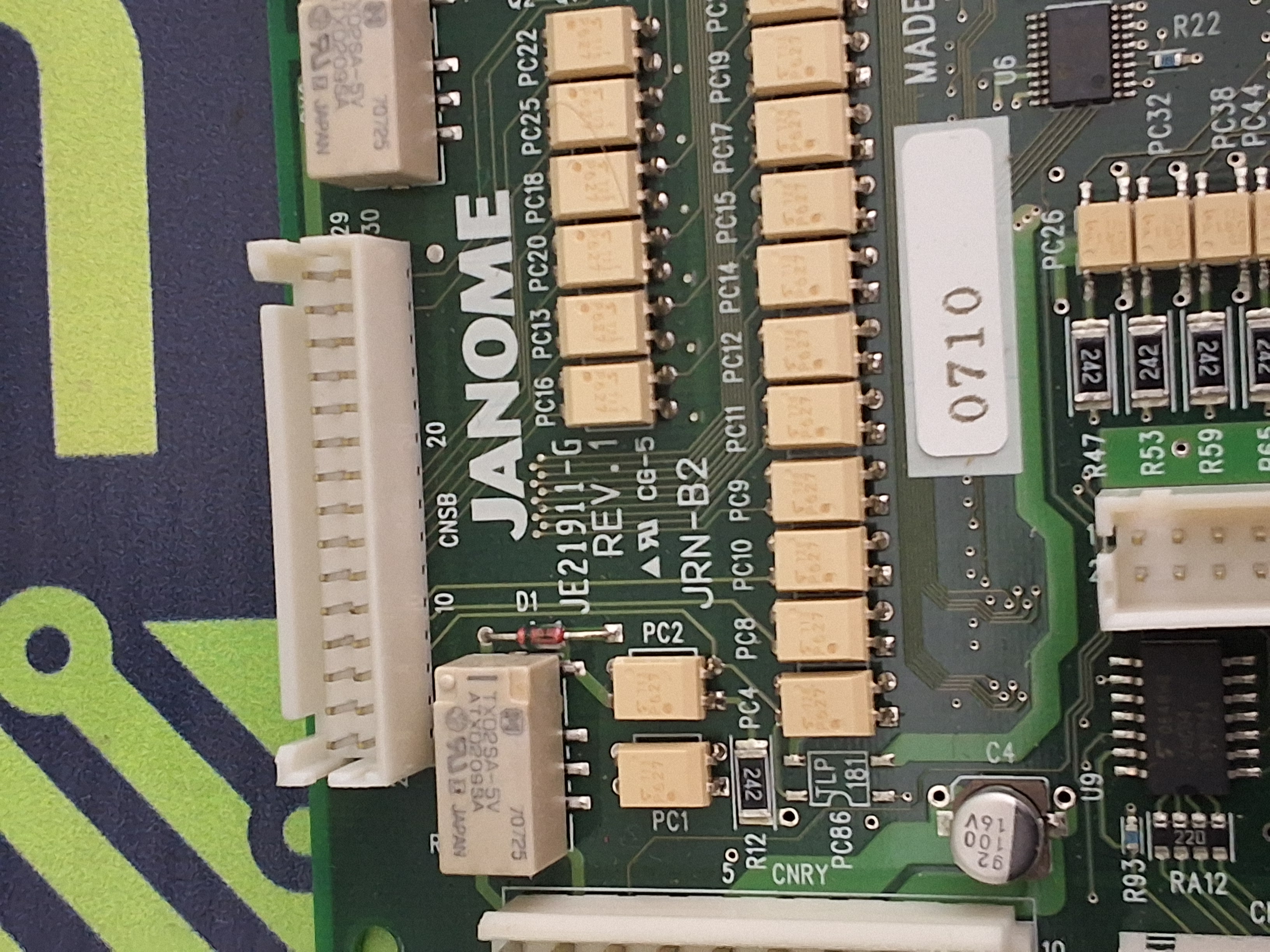Used JANOME JE21911-G JRN-B2 CONTROL BOARD 