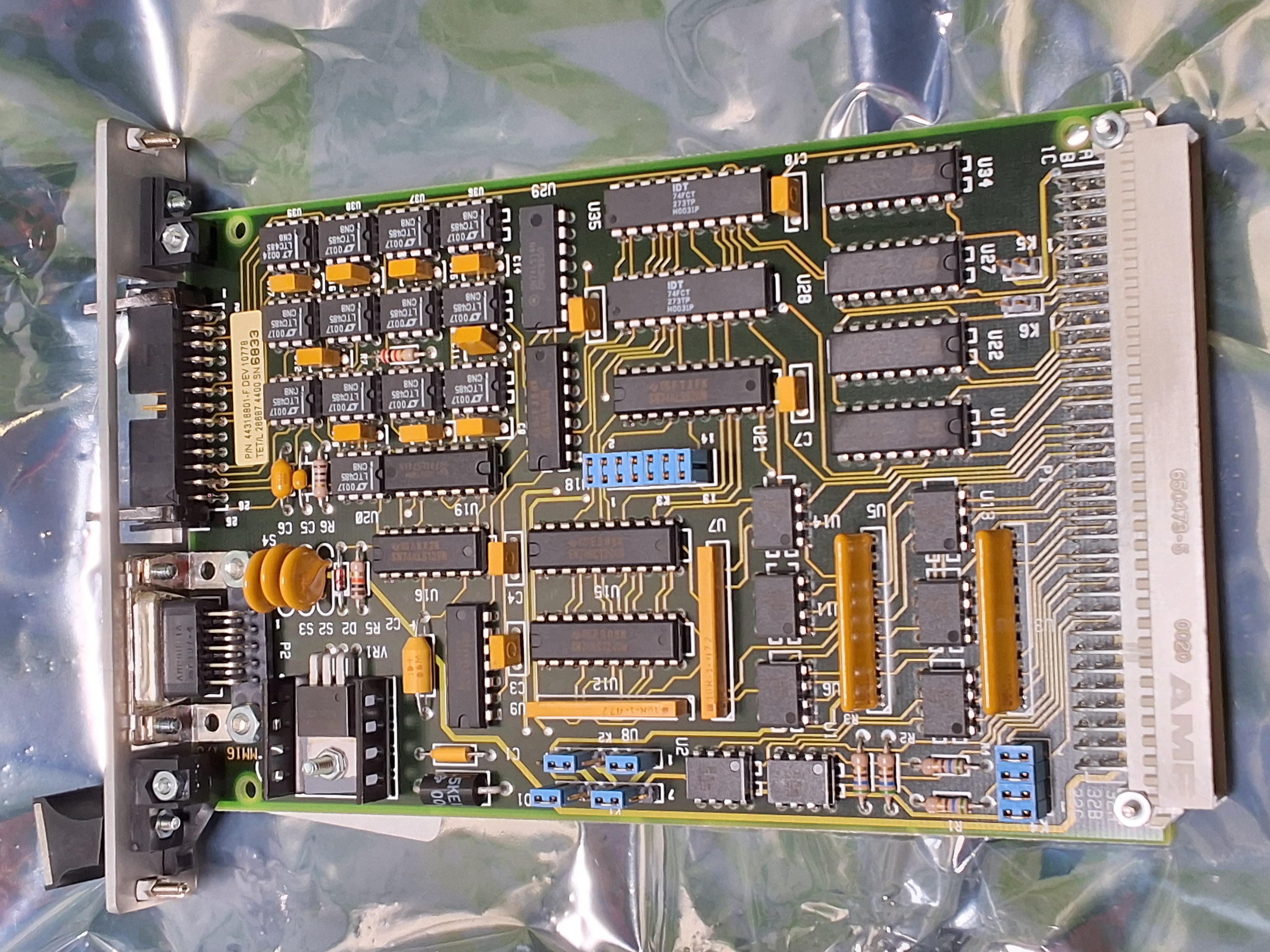 Used UNIVERSAL INSTRUMENTS 44316801 MM16 I/O ASM BOARD