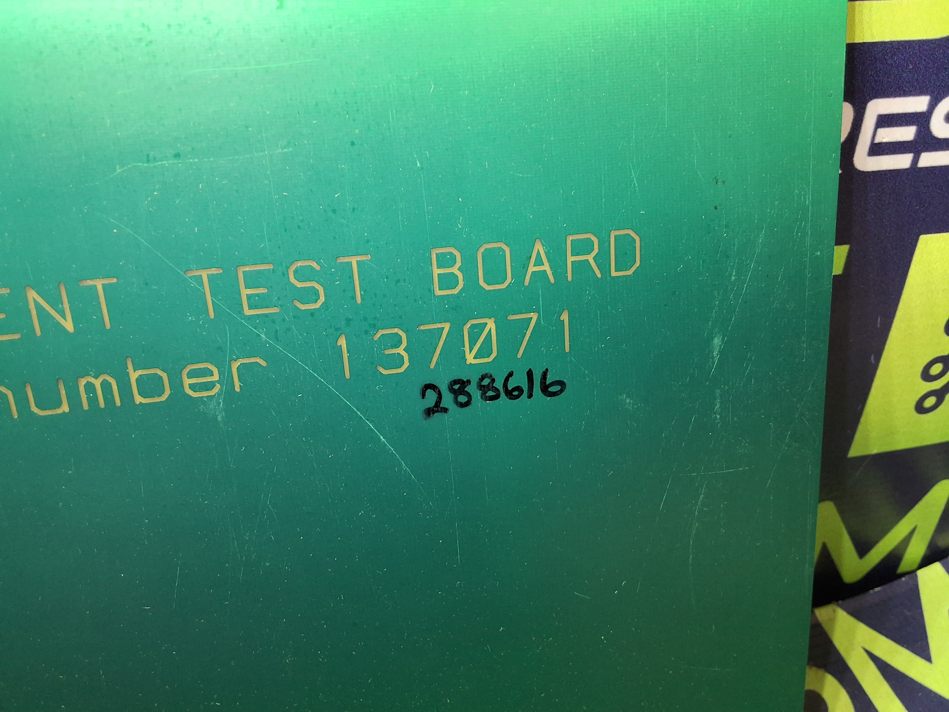 Used DEK 137071 ALIGNMENT TEST BOARD